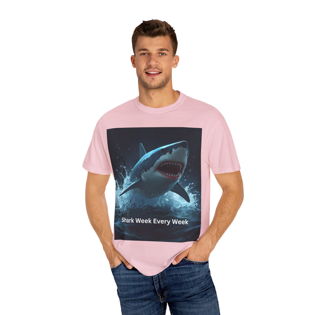 Shark Week Unisex T-Shirt | Fun Ocean Lover Tee, Summer Beachwear, Gift for Shark Fans, Party Outfit, Ocean Conservation Awareness