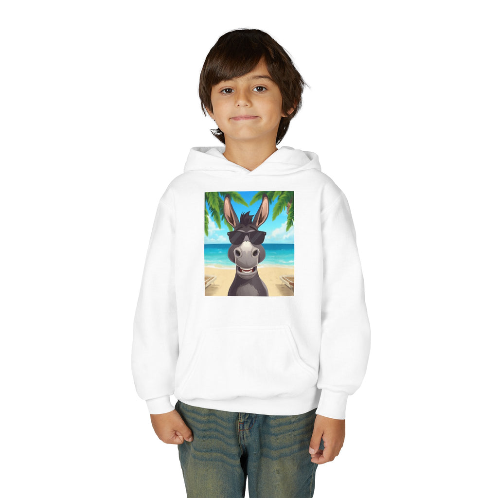 Donkey Beach Vibes Youth Heavy Blend Hooded Sweatshirt