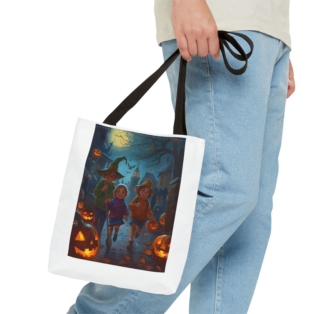 Halloween-Themed Tote Bag, Trick or Treat, Spooky Season, Kids Costume Accessory, Party Favor, Fall Festivities