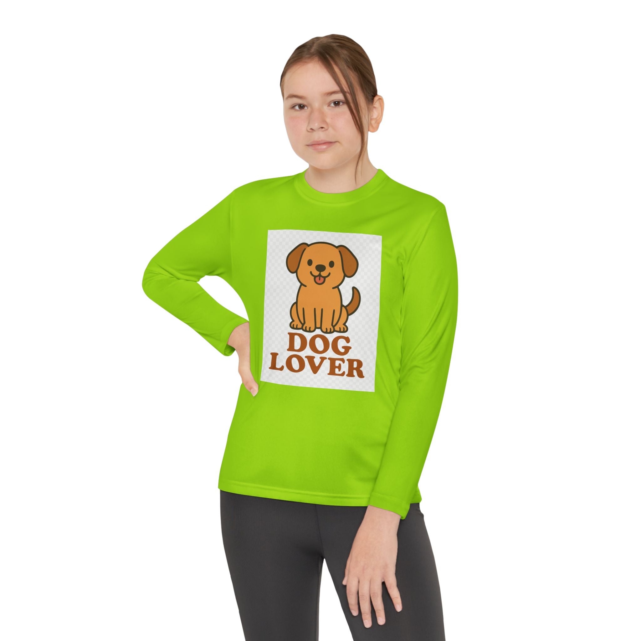 Dog Lover Youth Long Sleeve Competitor Tee