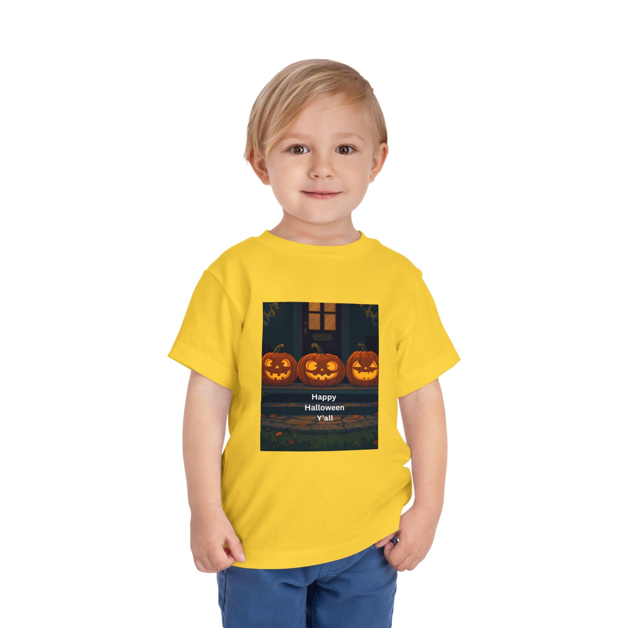 Spooky Pumpkin Toddler Short Sleeve Tee