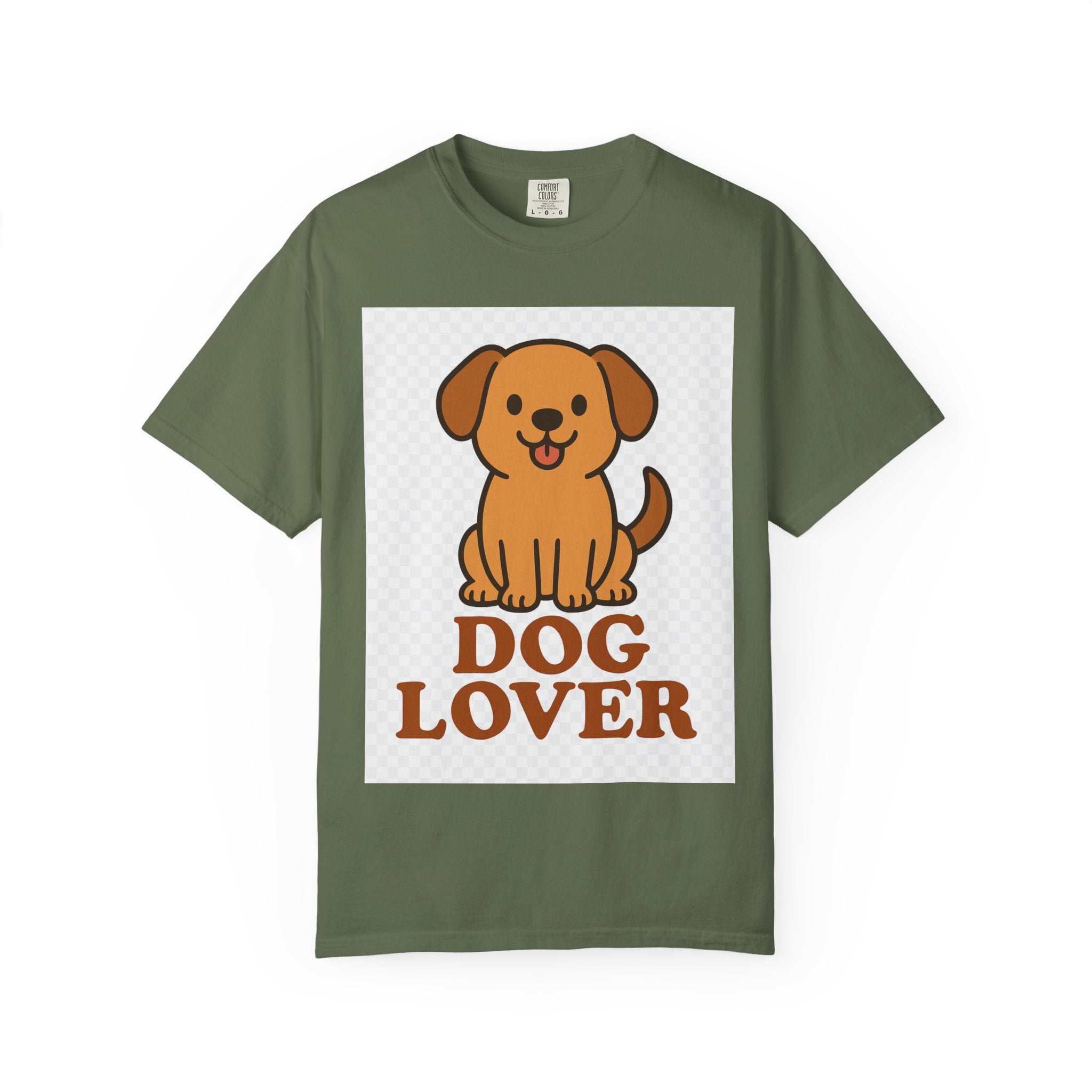 Dog Lover Garment-Dyed T-Shirt, Cute Animal Tee, Pet Parent Gift, Casual Dog Shirt, Unisex Doggy Apparel