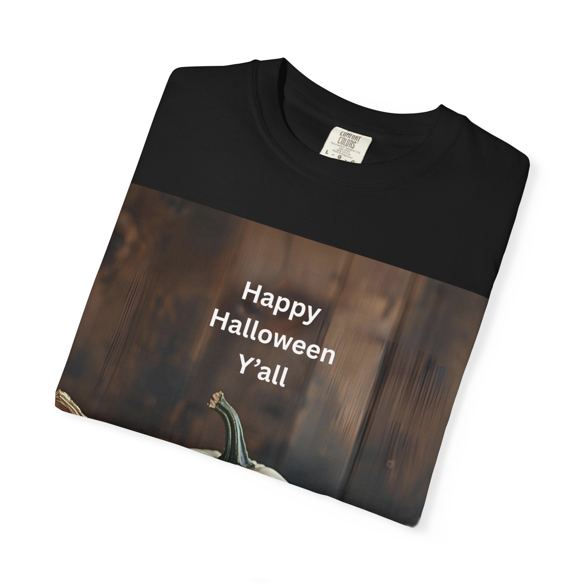 Happy Halloween Y'all T-shirt, Fall Pumpkin Tee, Unisex Halloween Apparel, Cute Halloween Gift, Autumn Wardrobe Essential