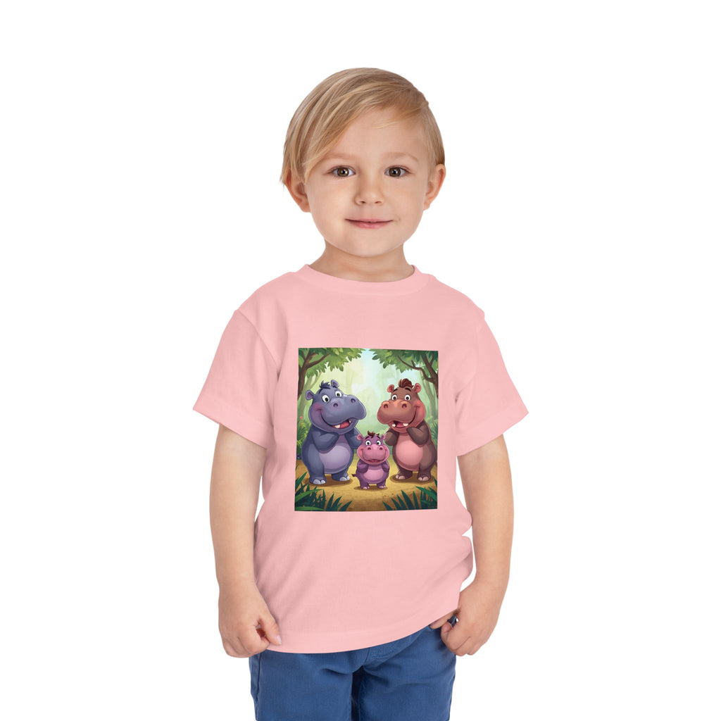 Hippo Cute Toddler Short Sleeve Tee