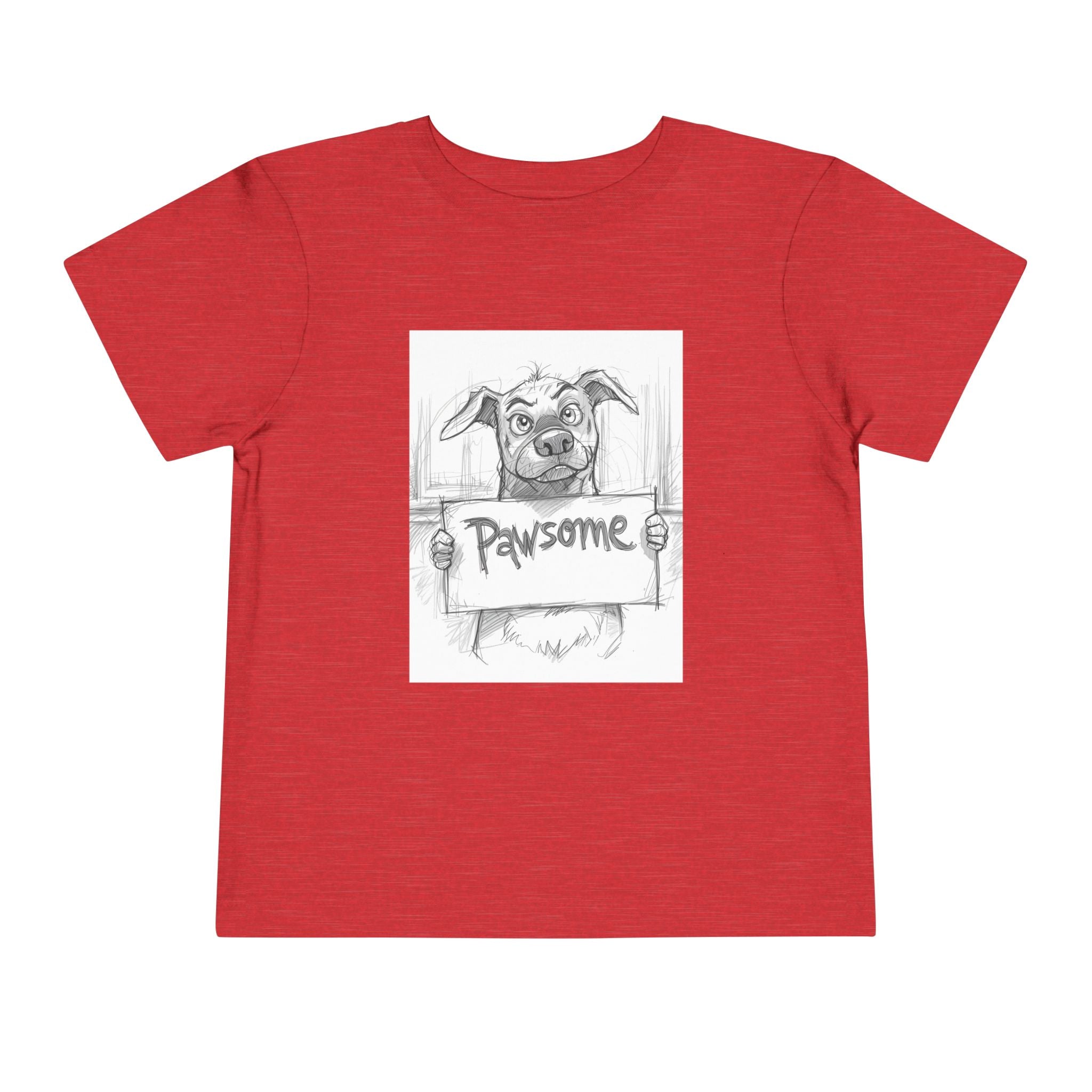 Pawsome Toddler Tee, Cute Dog Shirt for Kids, Pet Lover Gift, Playful Toddler Outfit, Birthday Gift, Animal Lover Apparel