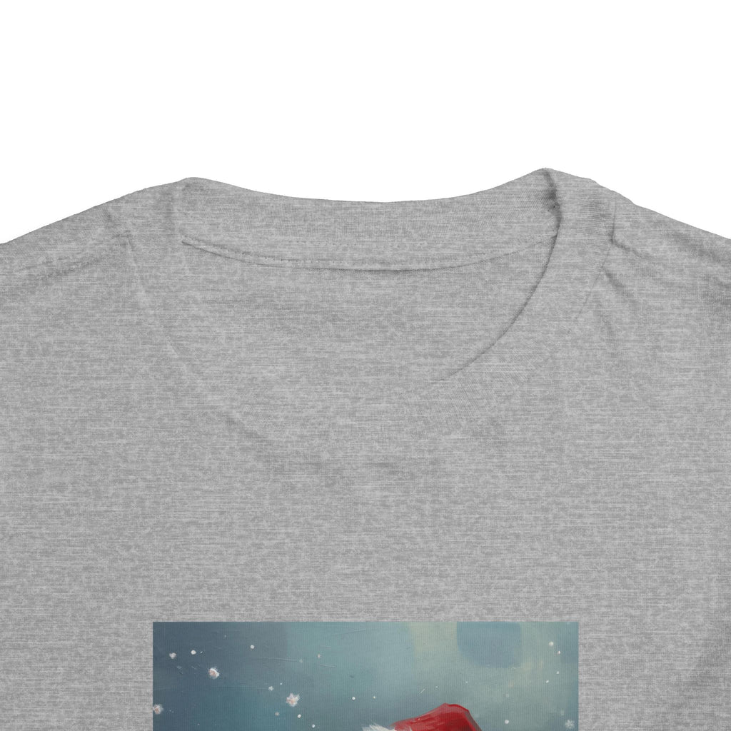 Cute Christmas Bear Toddler Short Sleeve Tee
