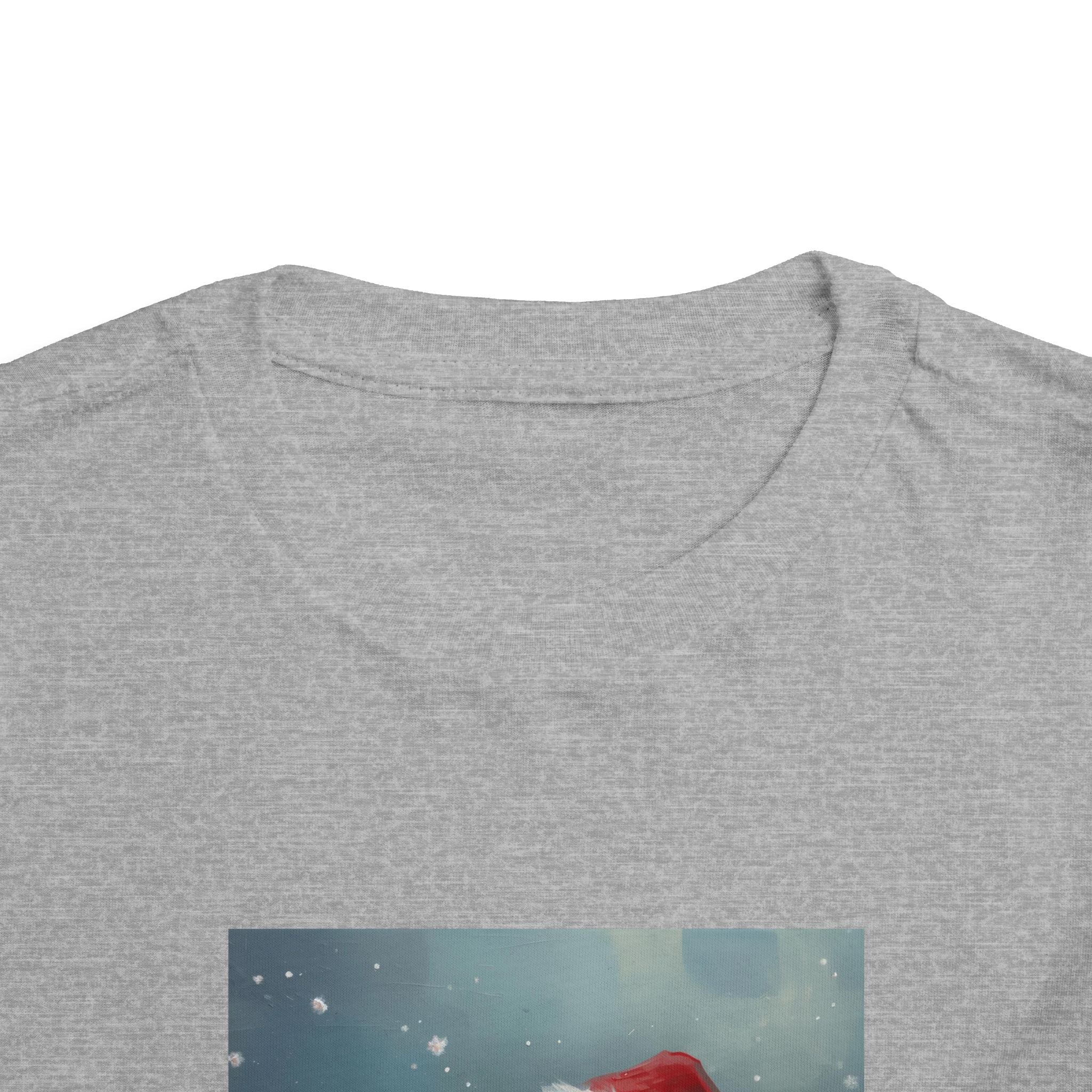 Cute Christmas Bear Toddler Short Sleeve Tee