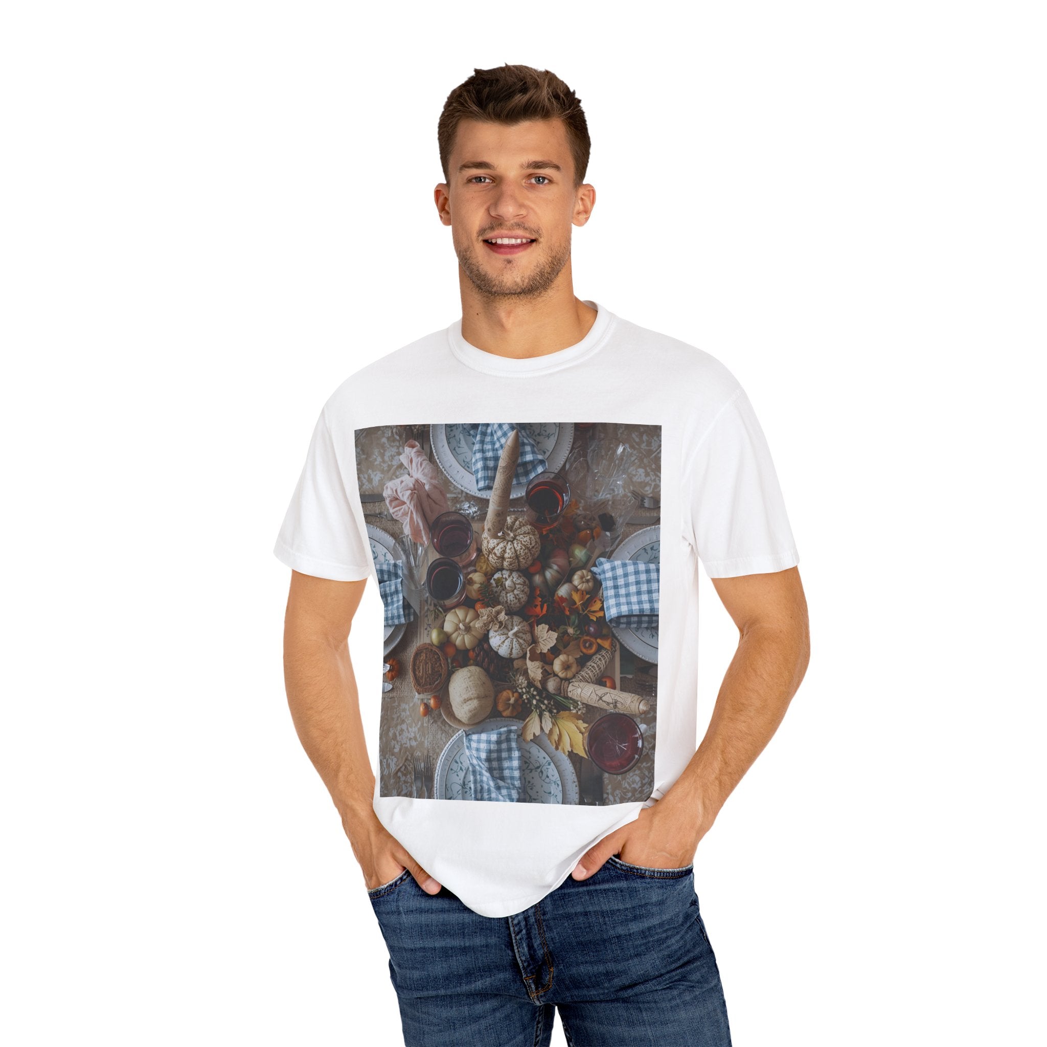 Feast of Friends Unisex T-Shirt | Cozy Gatherings, Casual Vibe, Perfect for Thanksgiving, Holiday Parties, Everyday Wear