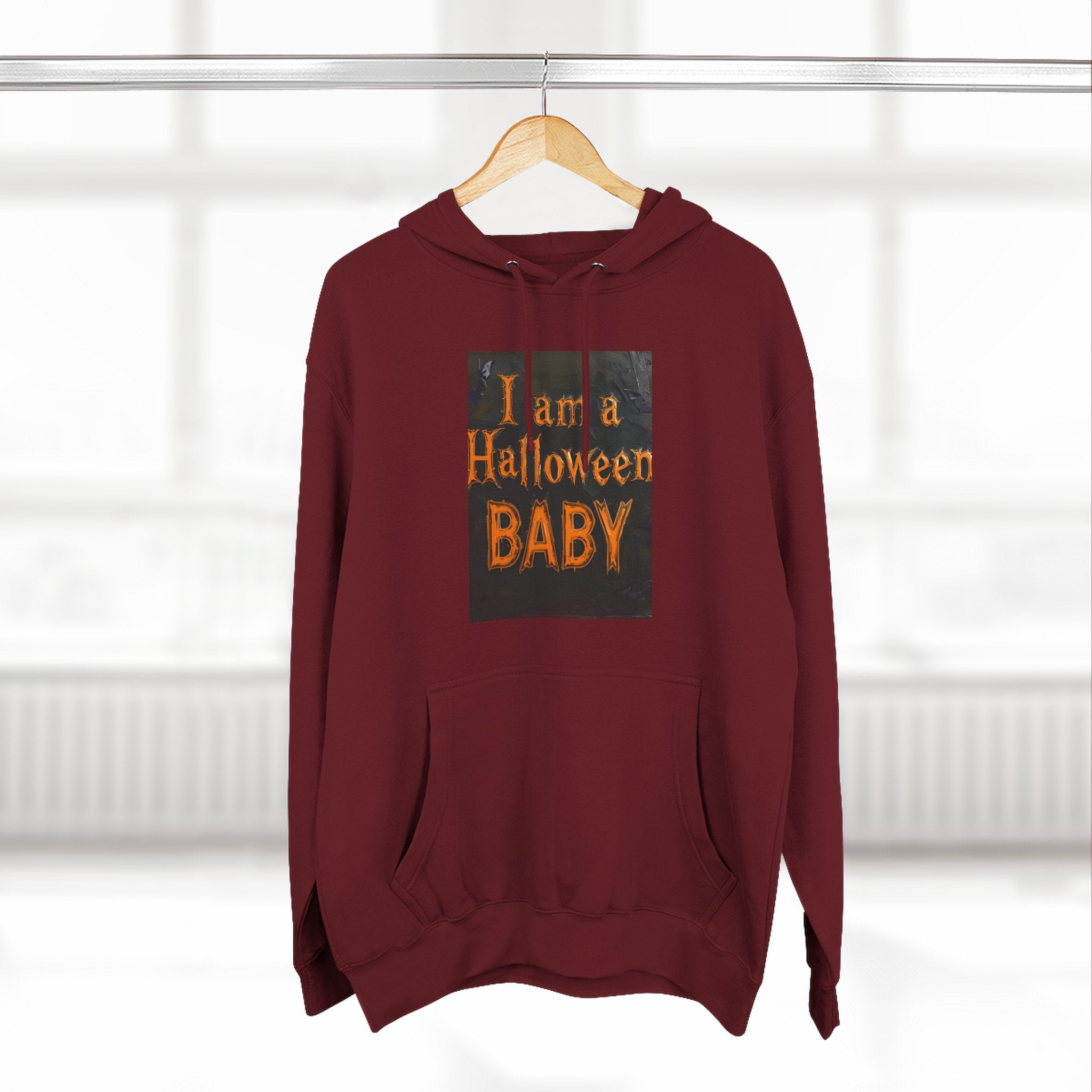 I Am A Halloween Baby Three-Panel Fleece Hoodie
