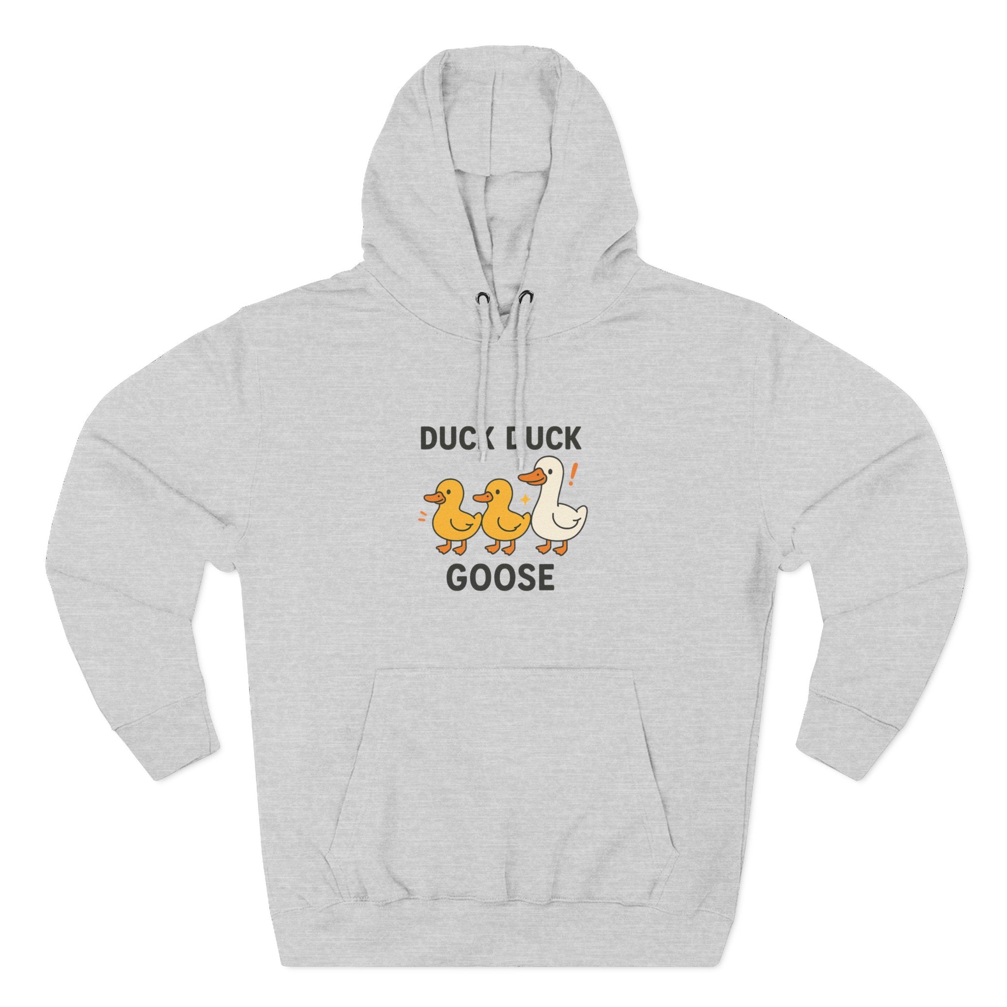 Cute Duck Duck Goose Hoodie, Funny Fleece Sweatshirt, Gift for Kids and Adults, Perfect for Fall and Casual Wear