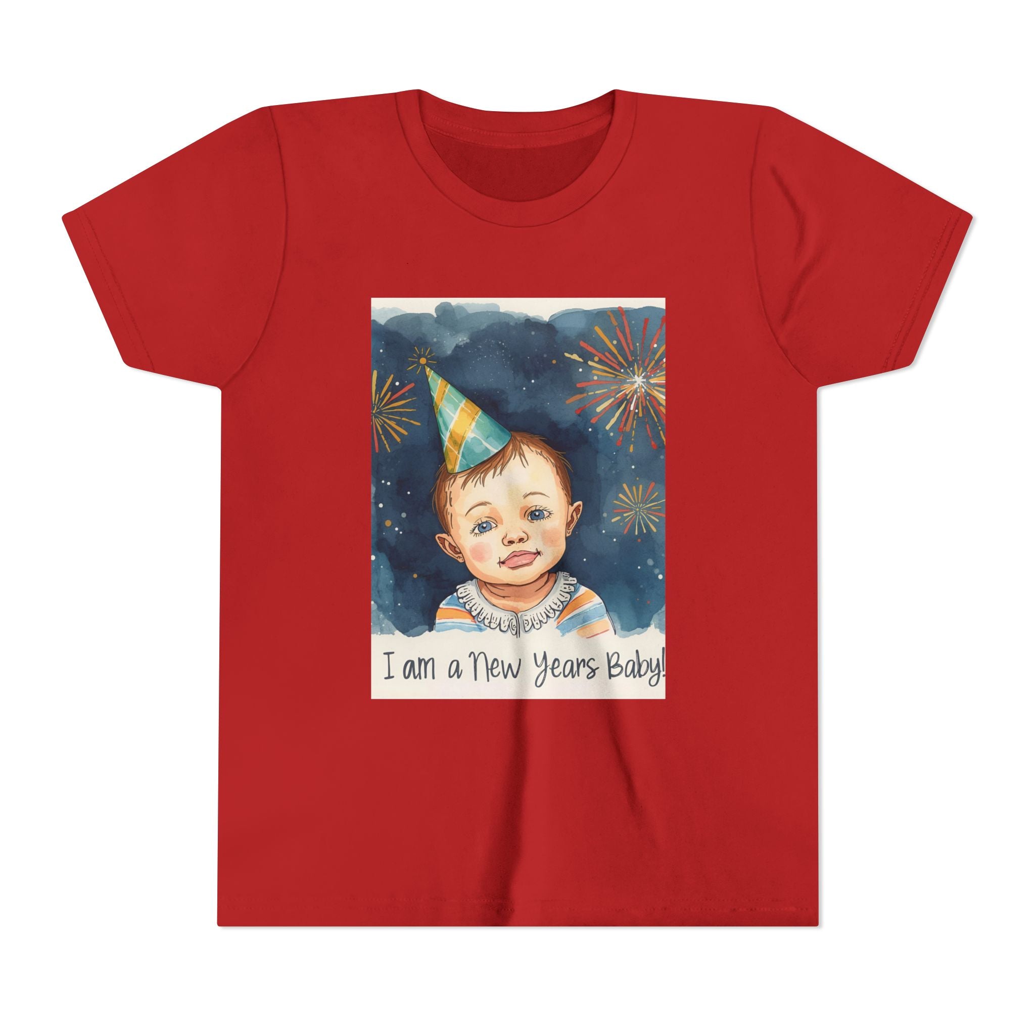 I Am A New Years Baby Youth Short Sleeve Tee