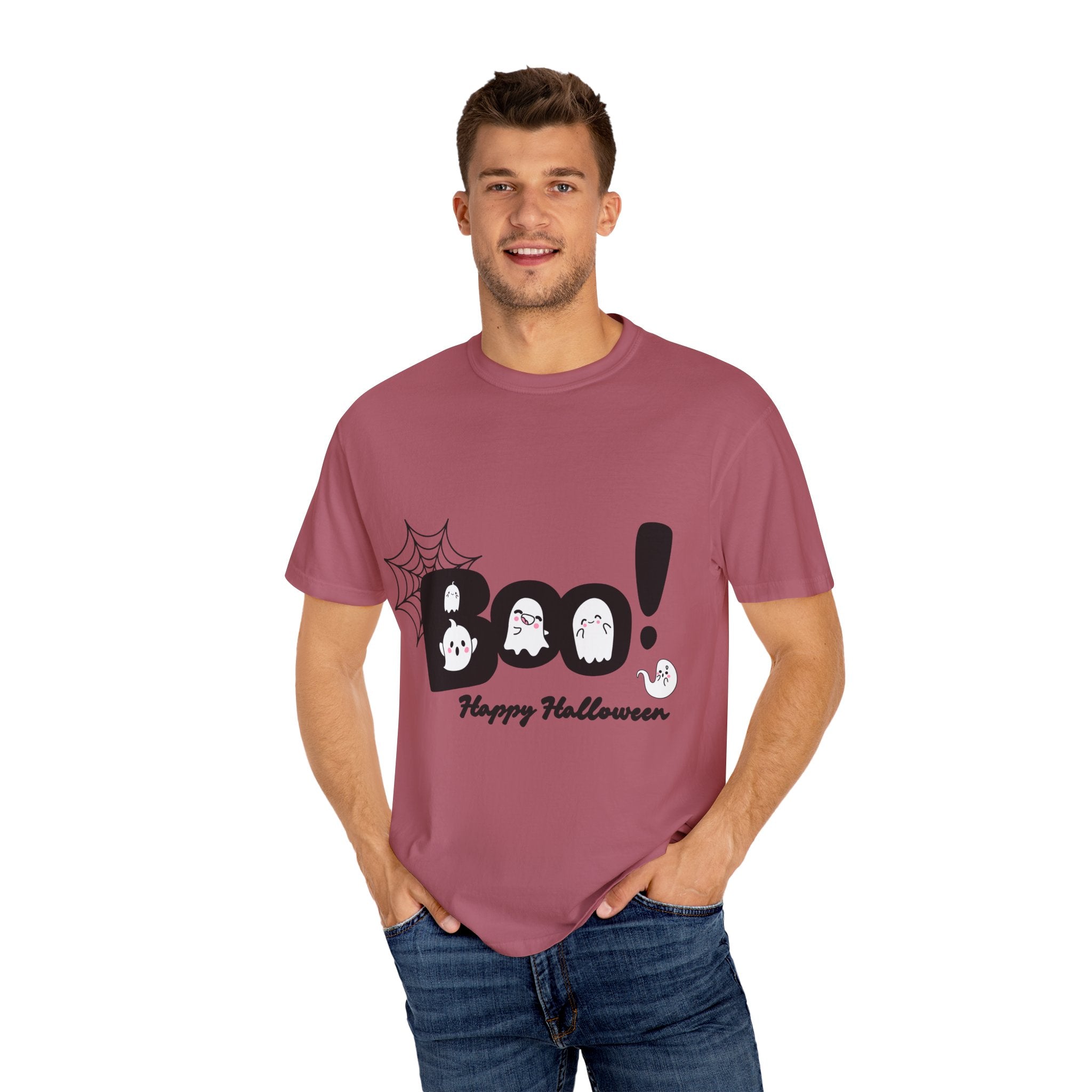 Halloween Boo T-Shirt, Spooky Fun Tee for Halloween, Unisex Ghost Shirt, Boo! Halloween Gift, Fall Celebration Apparel
