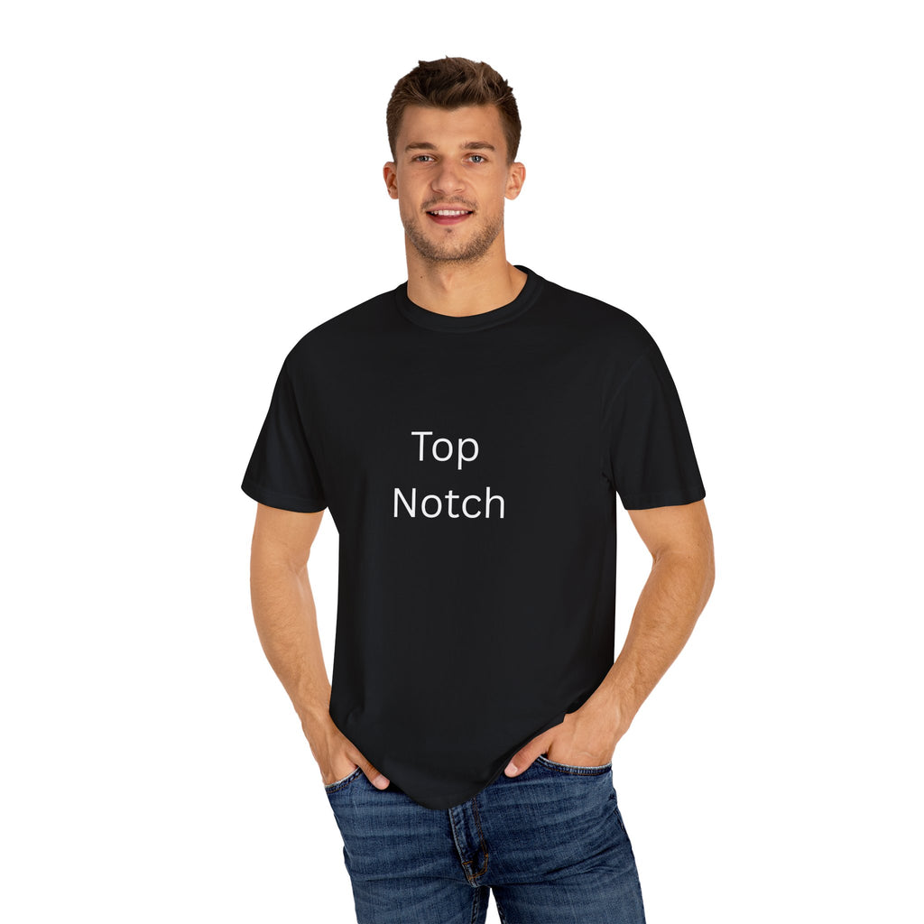 Top Notch Garment-Dyed T-Shirt for Casual Style, Perfect Gift for Birthdays, Summer Days, and Relaxed Outfits, Soft Cotton Tee, Everyday Wear
