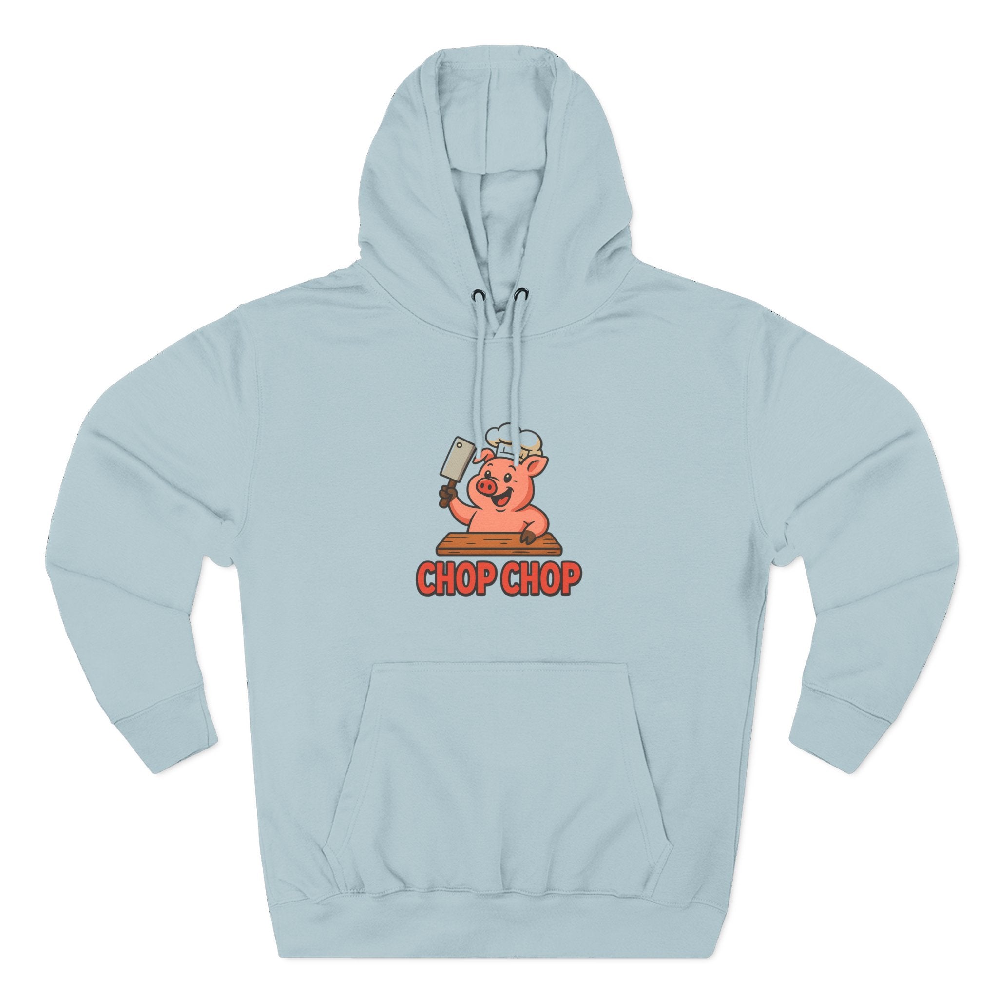 Cute Chef Pig Fleece Hoodie, Comfortable Fall Wear, Gift for Foodies, Kitchen Lovers, Funny Cooking Sweatshirt