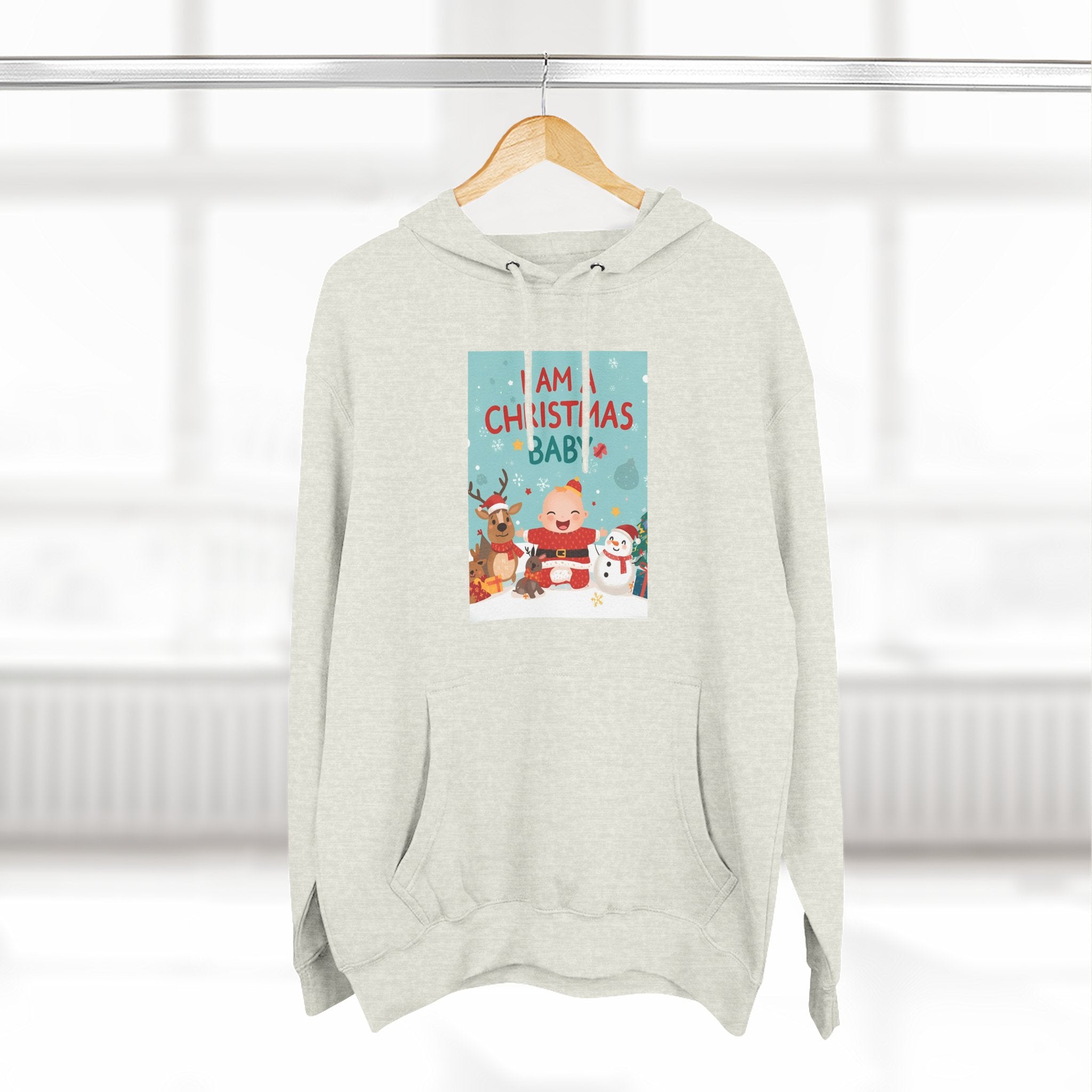 Chrstmas Three-Panel Fleece Hoodie