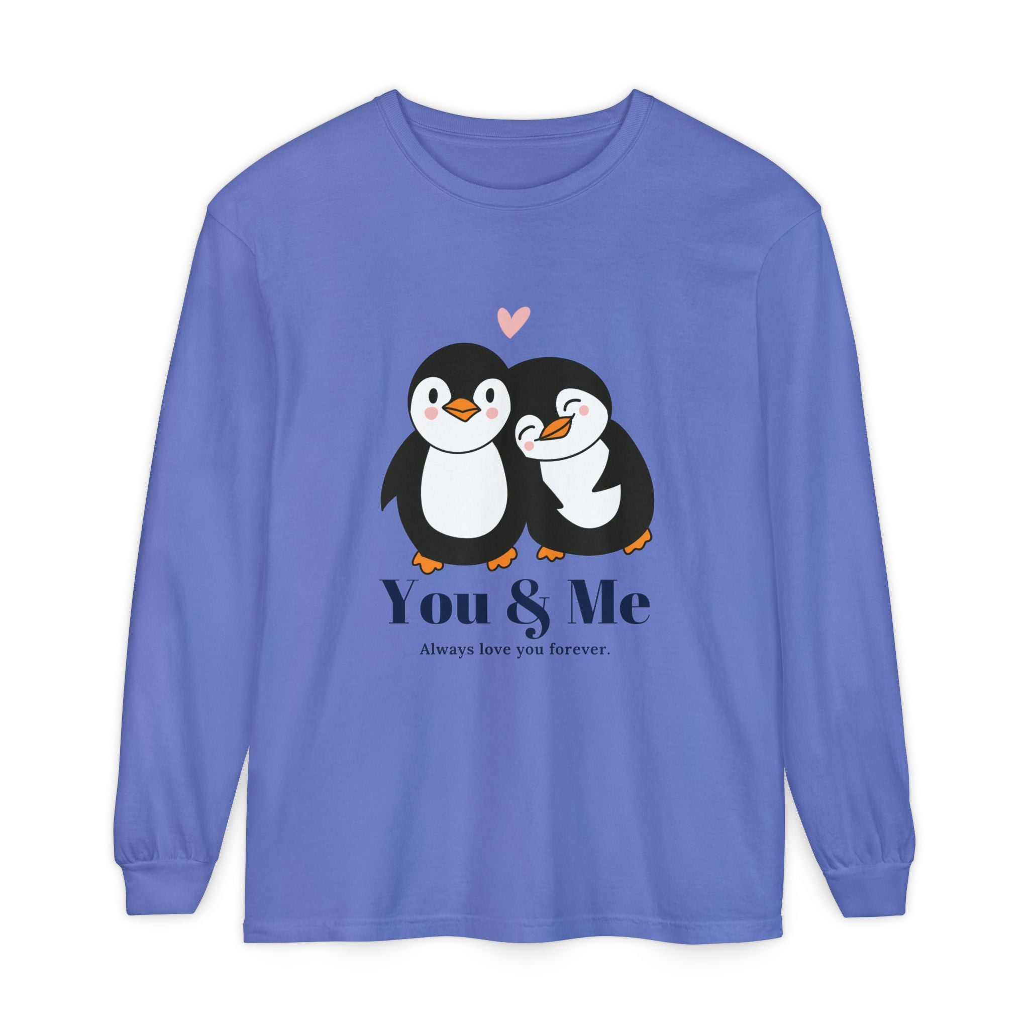 Adorable Penguin Love Long Sleeve T-Shirt | Cute Couples Gift, Valentine's Day Apparel, Matching Tees, Cozy Date Night Wear, [...]