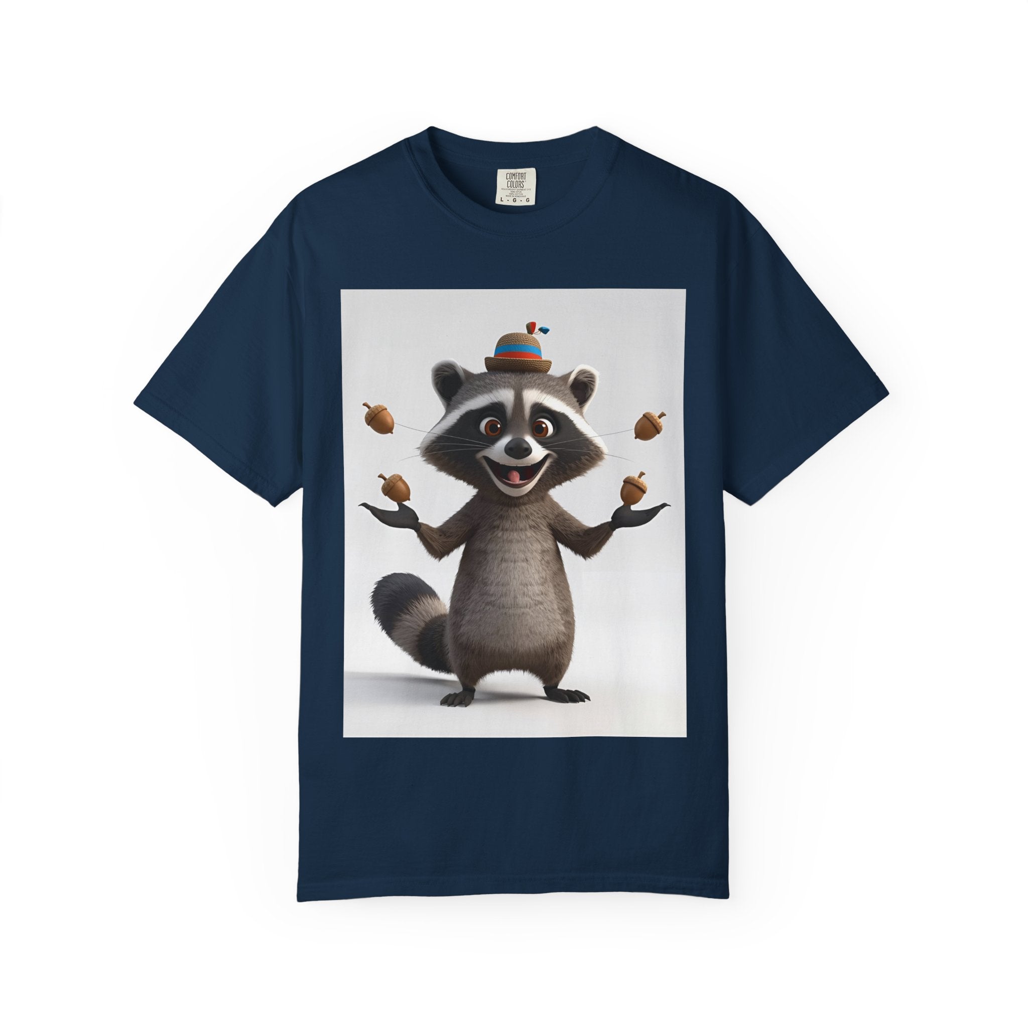 Whimsical Raccoon T-Shirt, Unisex Graphic Tee, Cute Animal Shirt, Fun Gift for Kids and Adults, Quirky Nature Lover Apparel, Party Wear