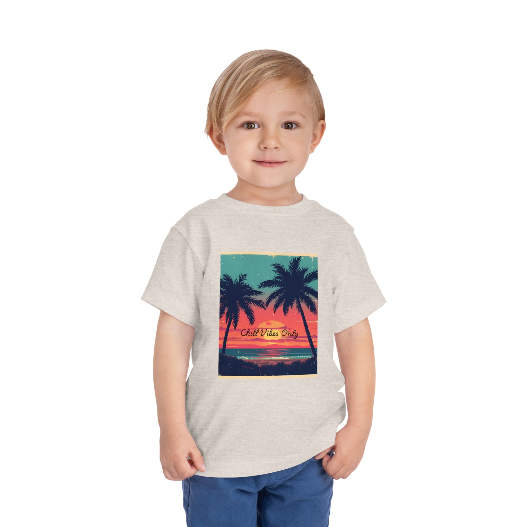 Tropical Sunset Toddler Short Sleeve Tee
