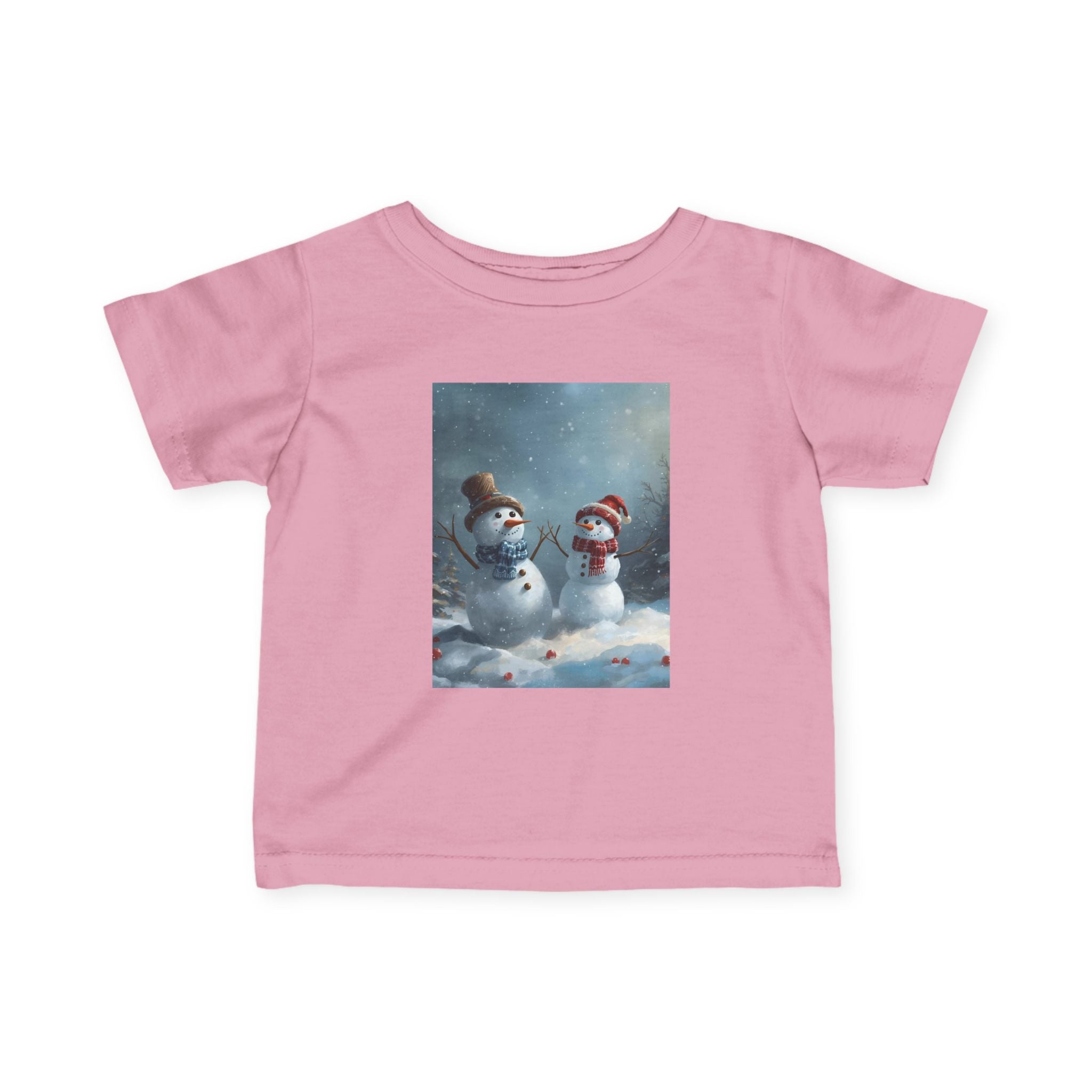 Christmas Snowman Winter Wonderland Infant Tee, Snowman Baby Shirt, Cute Kids Winter Clothes, Holiday Toddler Outfit, Cozy Preschool Apparel