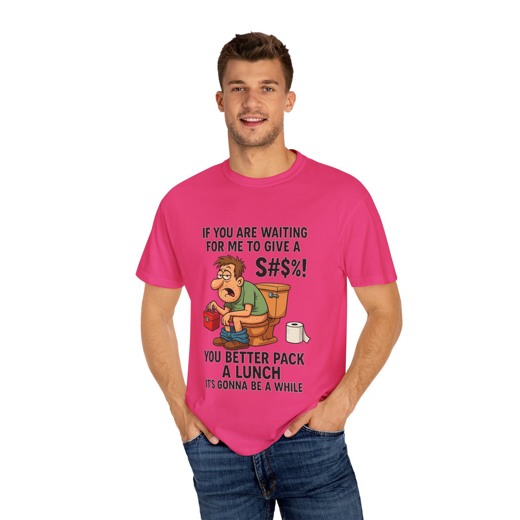 If You Are Waiting For Me To Give A Shit Funny/ Sarcastic Humorous Unisex T-Shirt with Funny Quote, Gift for Men and Women, Casual Wear, Birthday Gift, Party Shirt, Humor Tee
