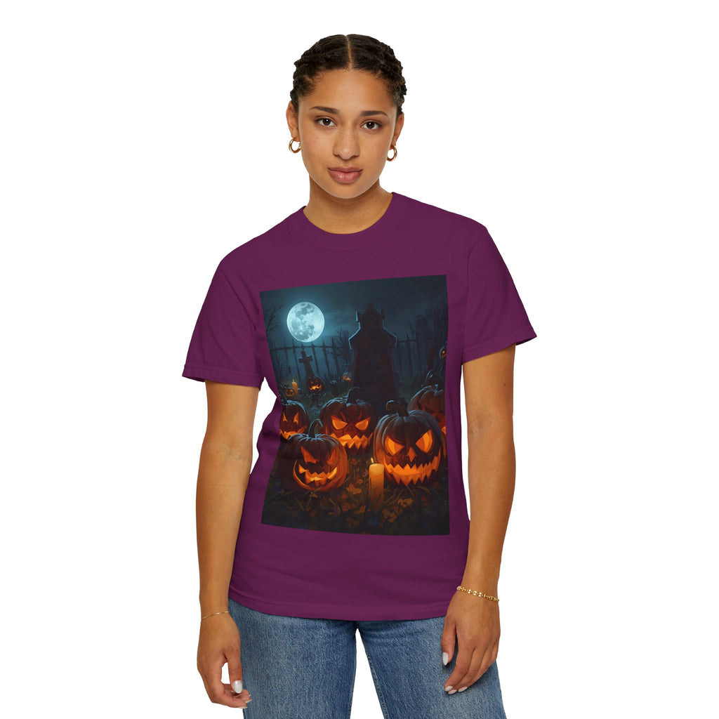 Halloween Pumpkin Unisex T-Shirt, Spooky Shirt, Fall Apparel, Halloween Costume, Casual Wear, Party Shirt