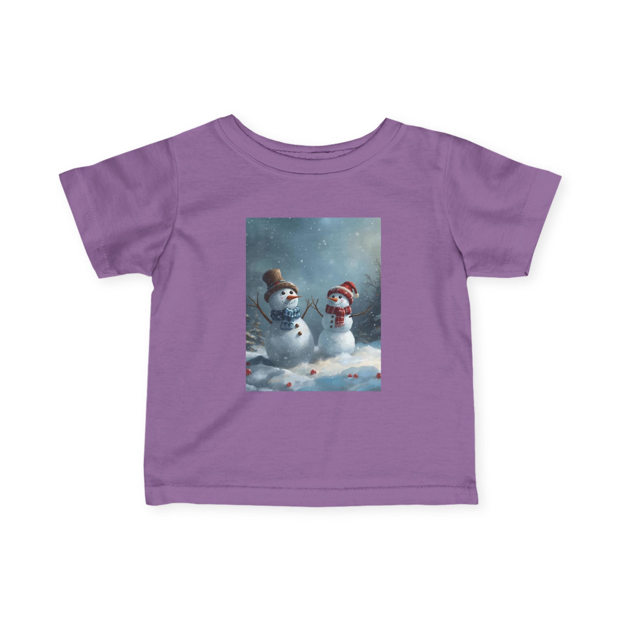 Christmas Snowman Winter Wonderland Infant Tee, Snowman Baby Shirt, Cute Kids Winter Clothes, Holiday Toddler Outfit, Cozy Preschool Apparel