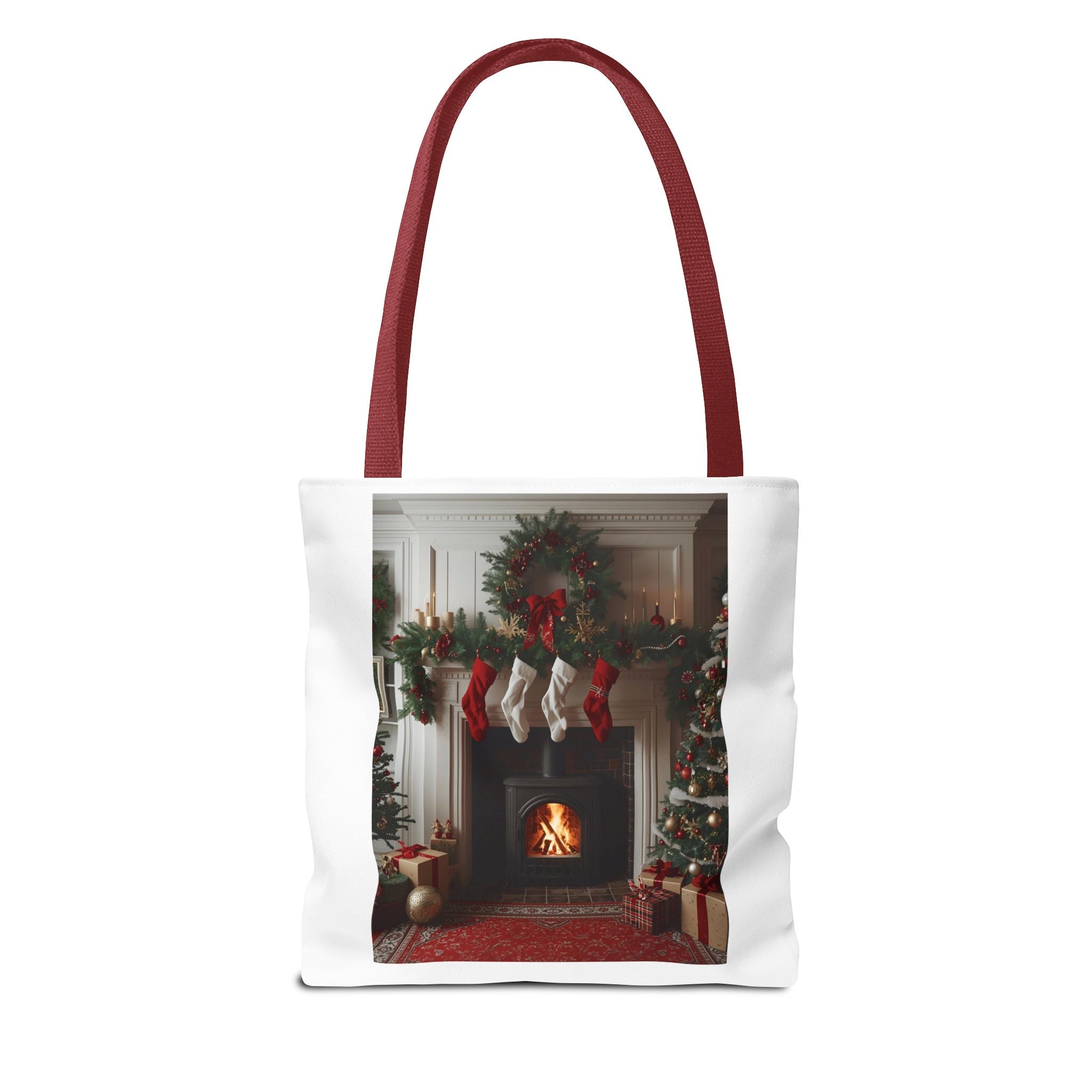 Cozy Christmas Tote Bag, Holiday Tote, Festive Bag, Gift Bag, Shopping Tote, Merry Christmas Decor, Seasonal Accessories