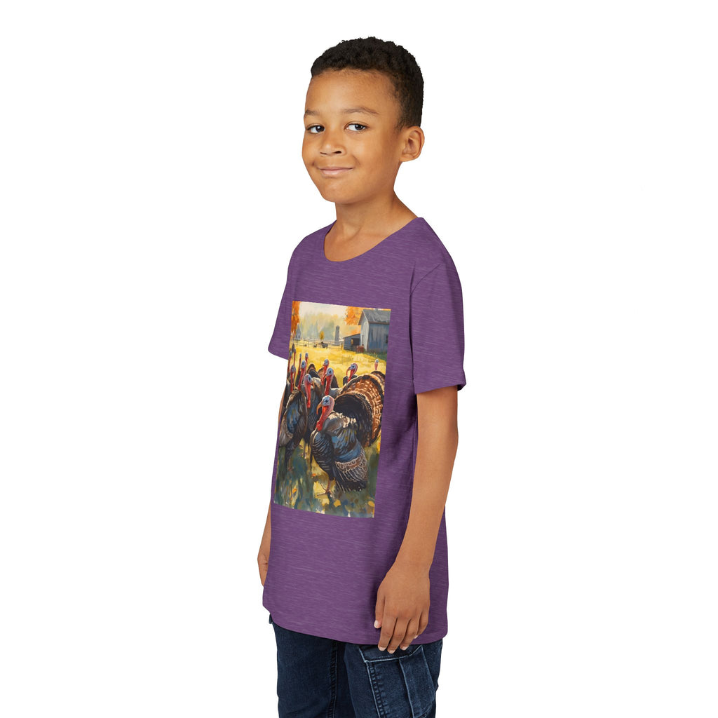 Thanksgiving Turkey Youth Short Sleeve Tee