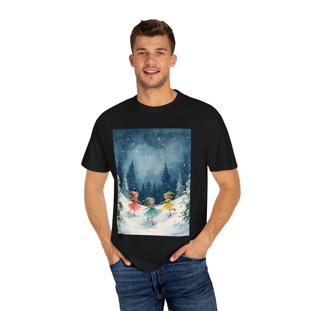 Winter Wonderland T-Shirt, Holiday Gift, Unisex Tee, Cozy Winter Apparel, Snowy Scene Shirt, Christmas Fashion