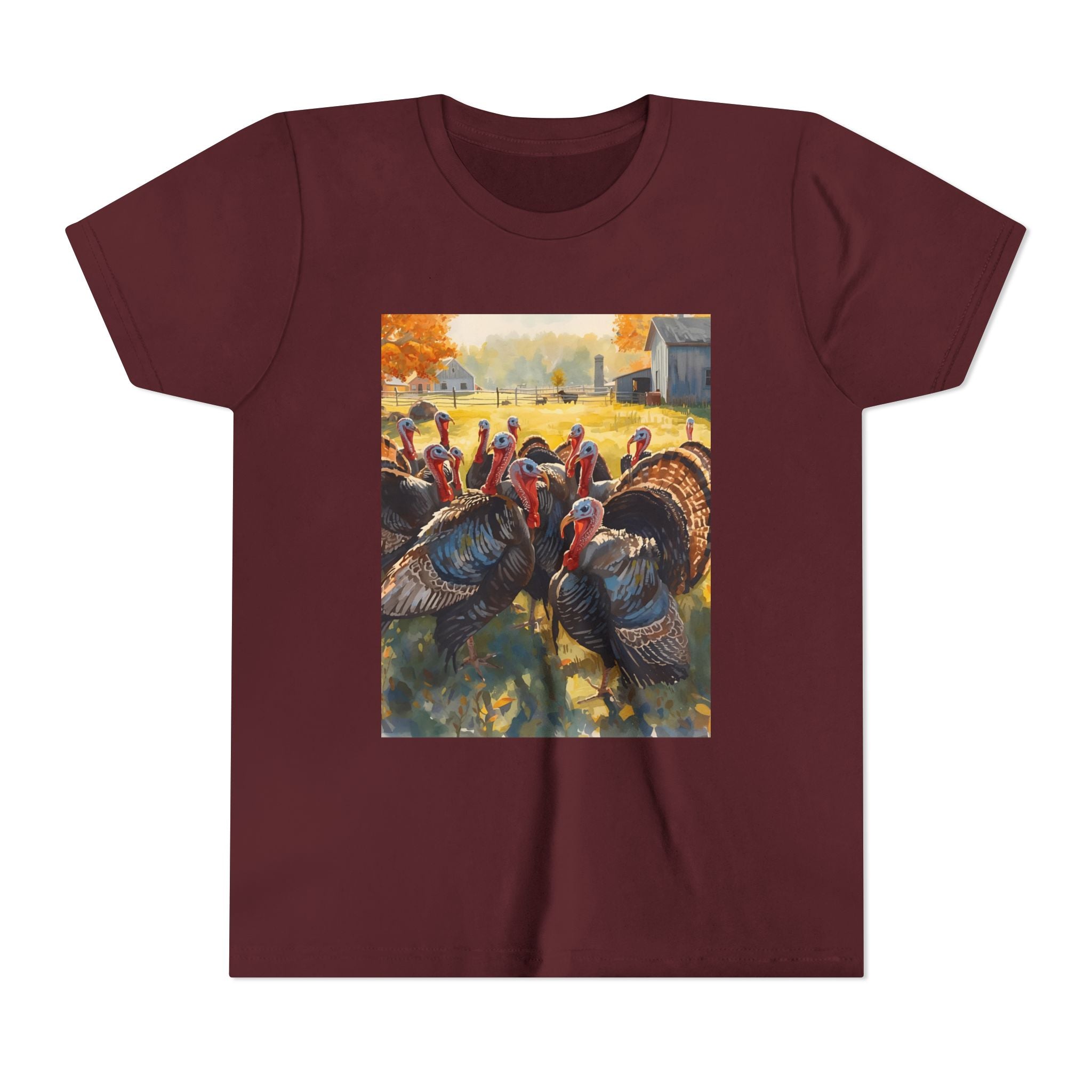 Thanksgiving Turkey Youth Short Sleeve Tee