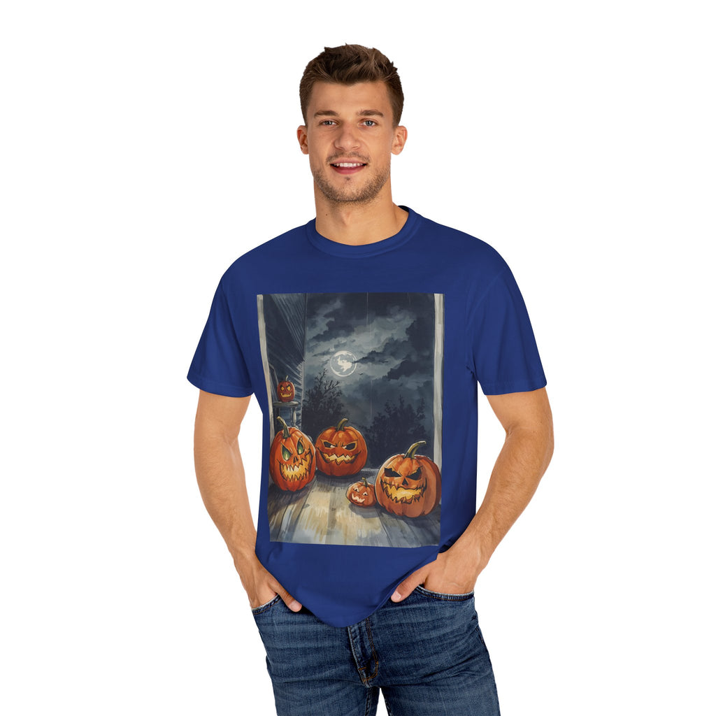 Spooky Pumpkin Night T-Shirt | Halloween Tee, Unisex Shirt, Fall Apparel, Trick or Treat Outfit, Casual Halloween Style