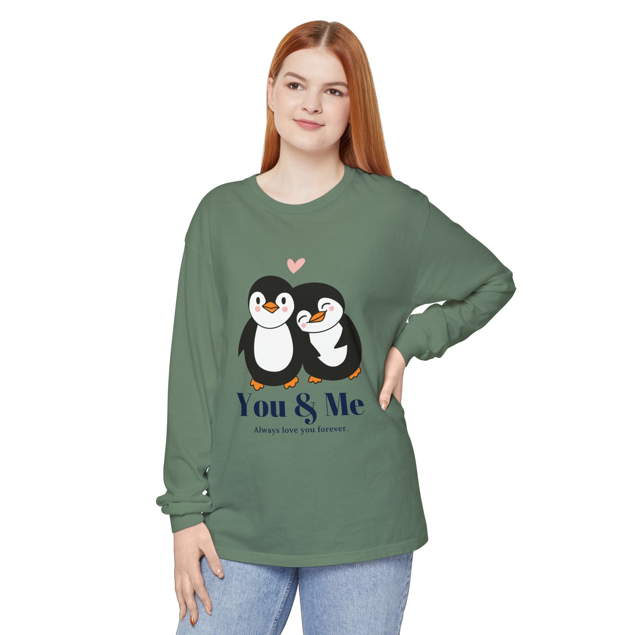 Adorable Penguin Love Long Sleeve T-Shirt | Cute Couples Gift, Valentine's Day Apparel, Matching Tees, Cozy Date Night Wear, [...]