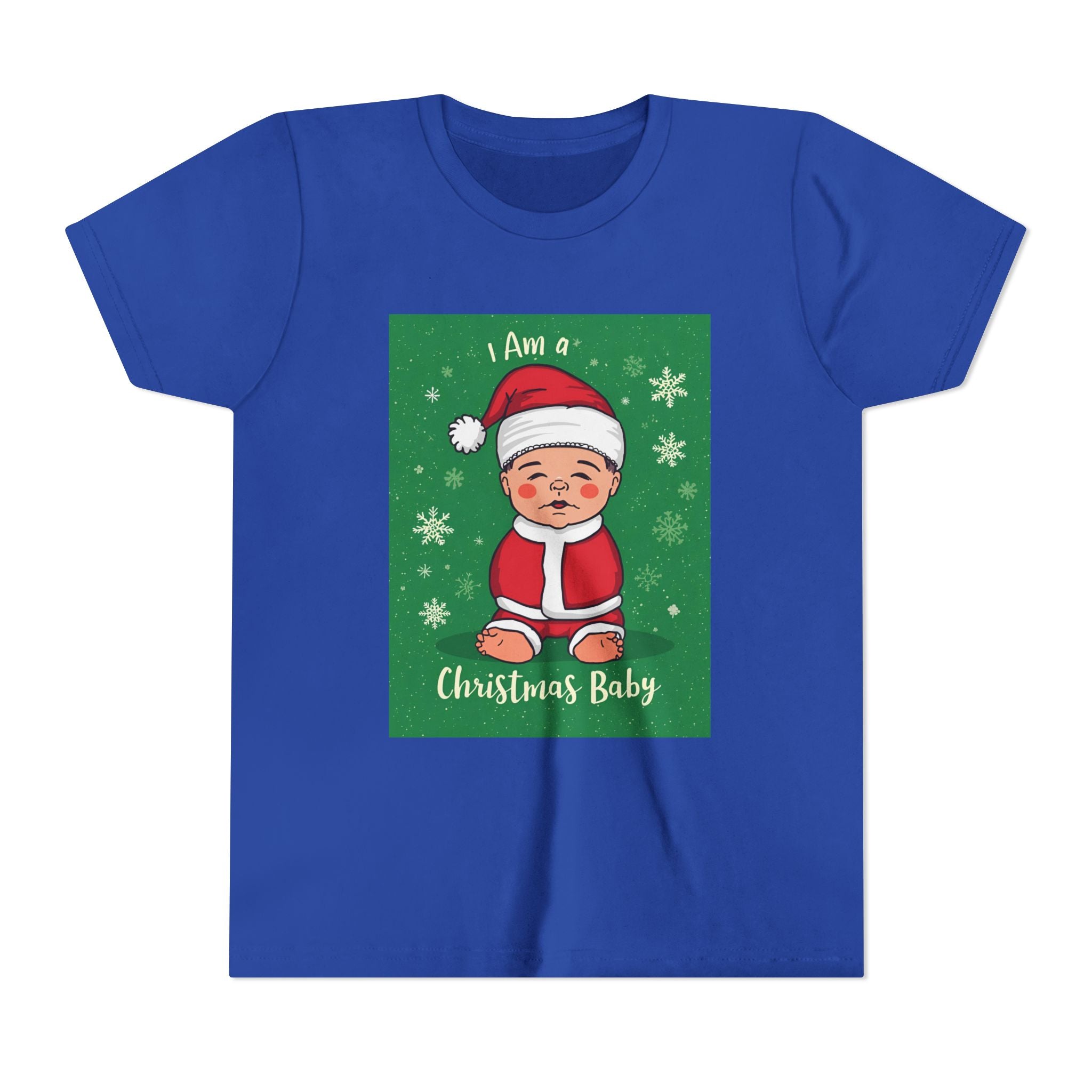 I Am A Christmas Baby Youth Short Sleeve Tee