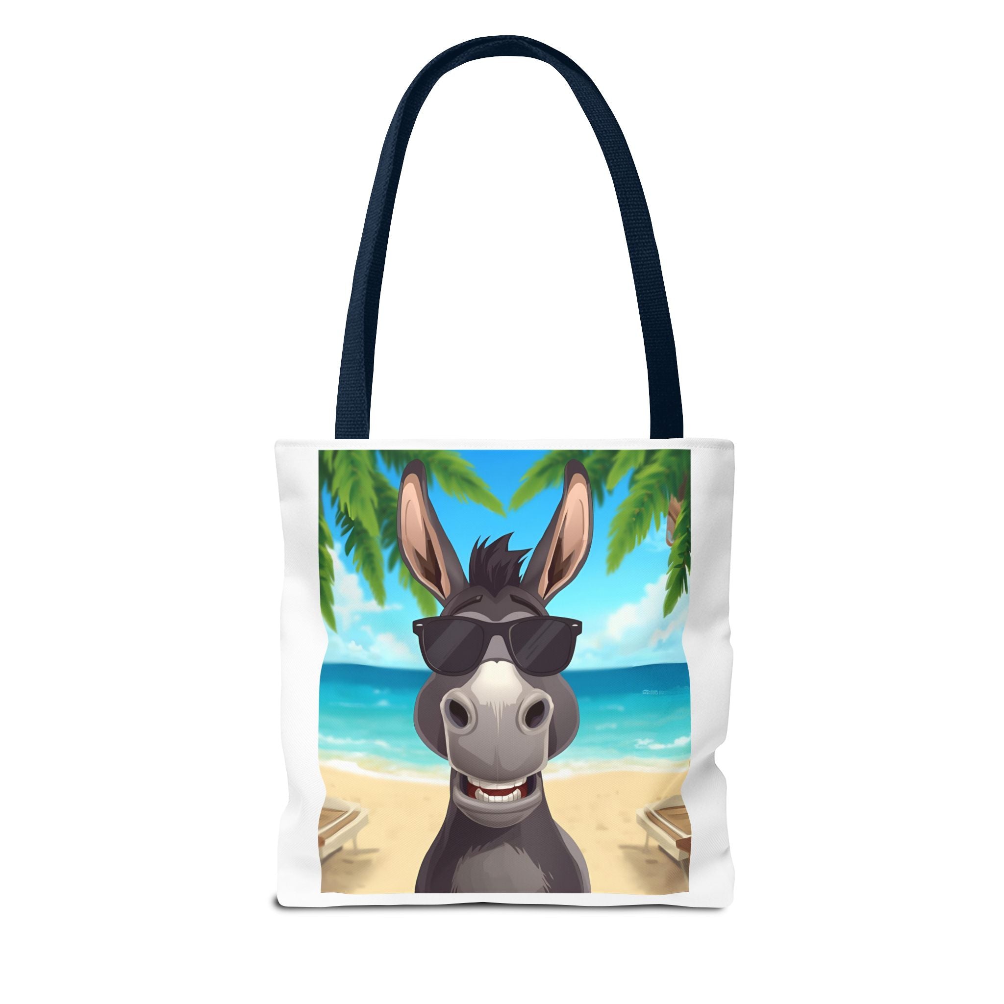 Chill Donkey Tote Bag, Beach Bag, Summer Accessory, Fun Animal Design, Gift for Animal Lovers, Eco-Friendly Shopping Bag