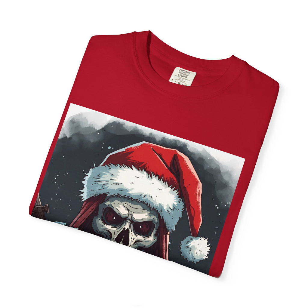 Christmas Skeleton T-Shirt, Unisex Holiday Tee, Funny Graphic Shirt, Unique Gift, Halloween & Christmas Apparel