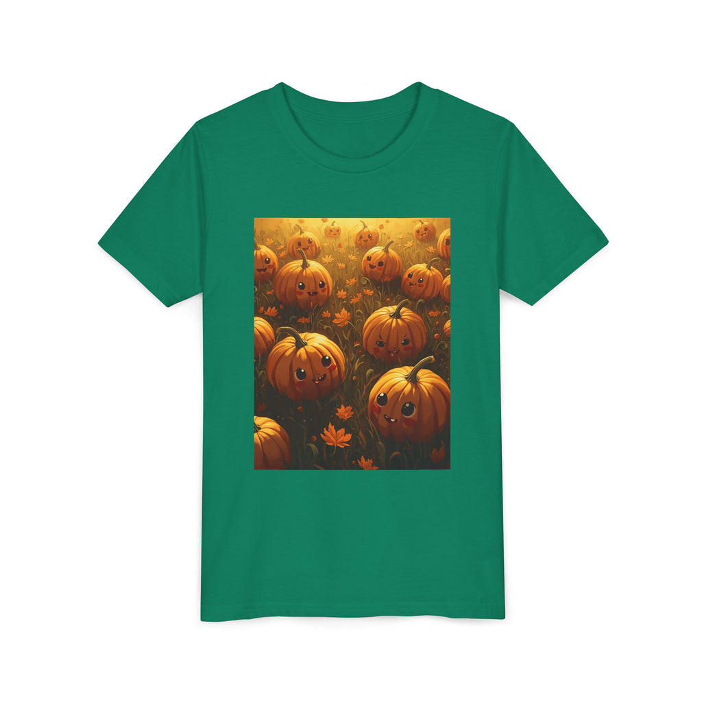Pumpkin Halloween Youth Tee, Fall Shirt, Halloween Gift, Kids Halloween Apparel, Harvest Celebration T-shirt