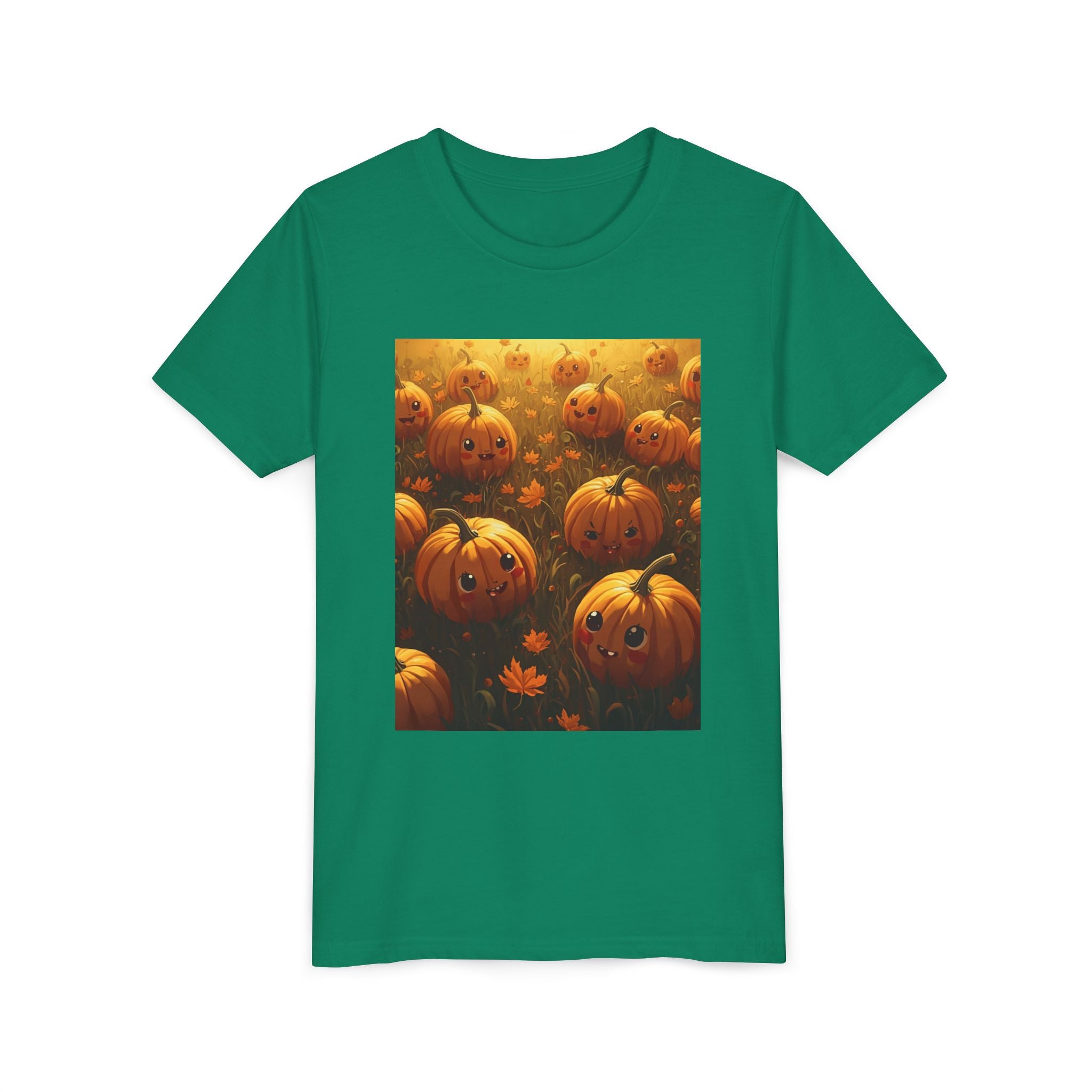 Pumpkin Halloween Youth Tee, Fall Shirt, Halloween Gift, Kids Halloween Apparel, Harvest Celebration T-shirt