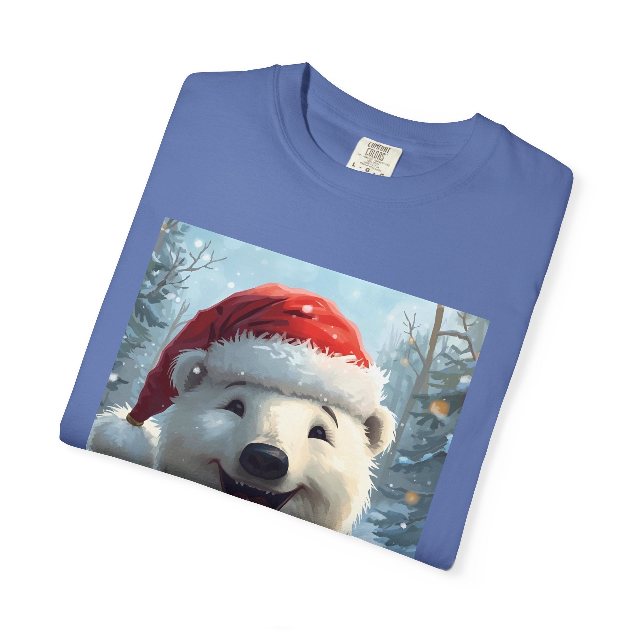 Christmas Polar Bear T-Shirt, Holiday Tee, Winter Apparel, Gift For Animal Lovers, Festive Casual Wear