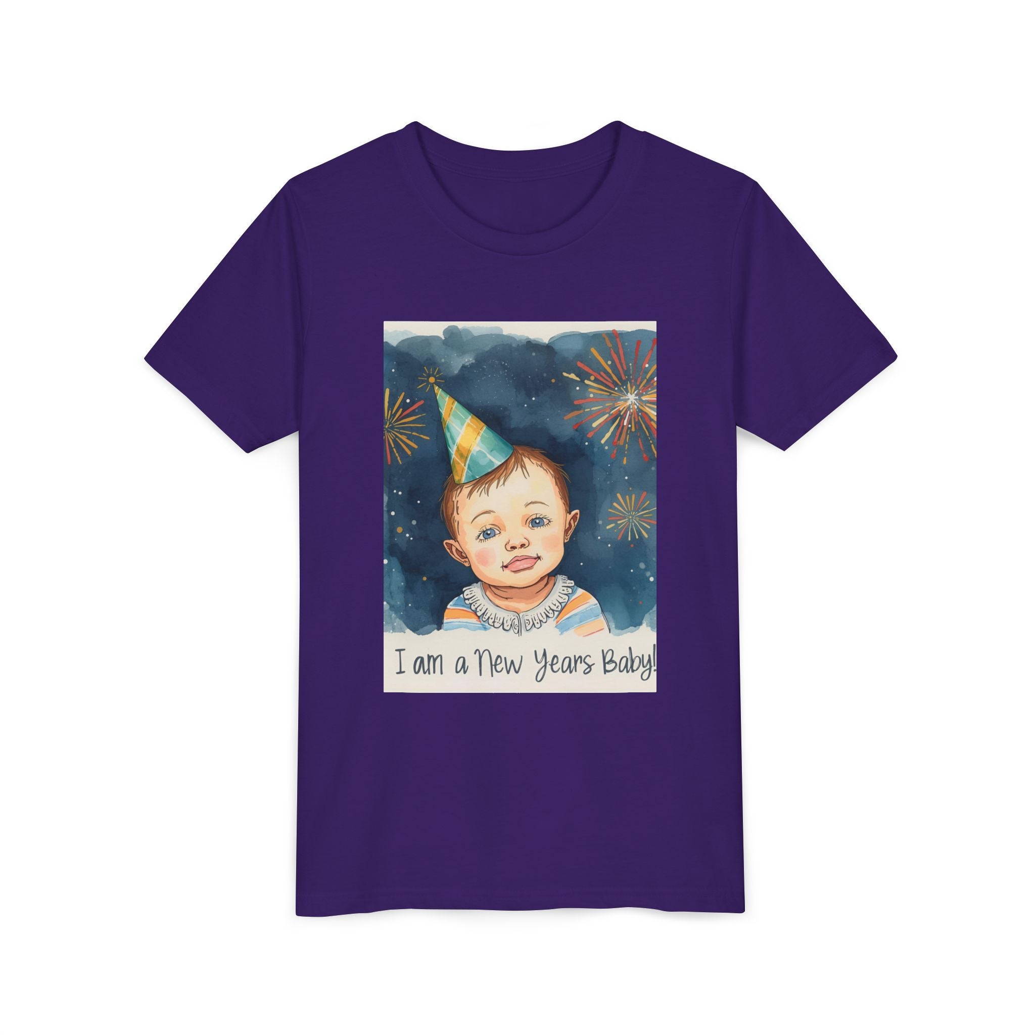I Am A New Years Baby Youth Short Sleeve Tee