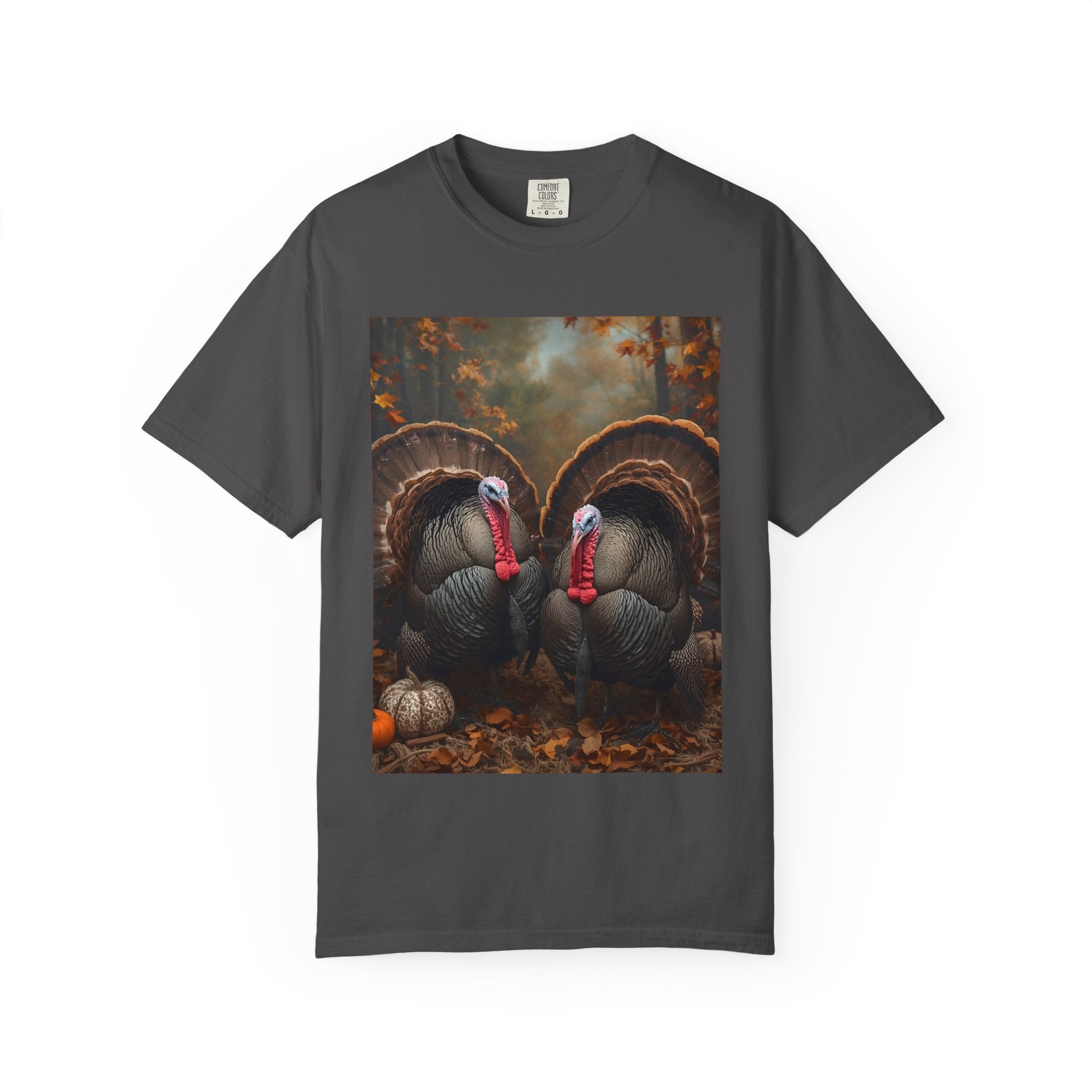 Thanksgiving Turkey Graphic Tee, Unisex Gift for Fall, Harvest Party Shirt, Cute Casual Outfit, Family Gathering Apparel