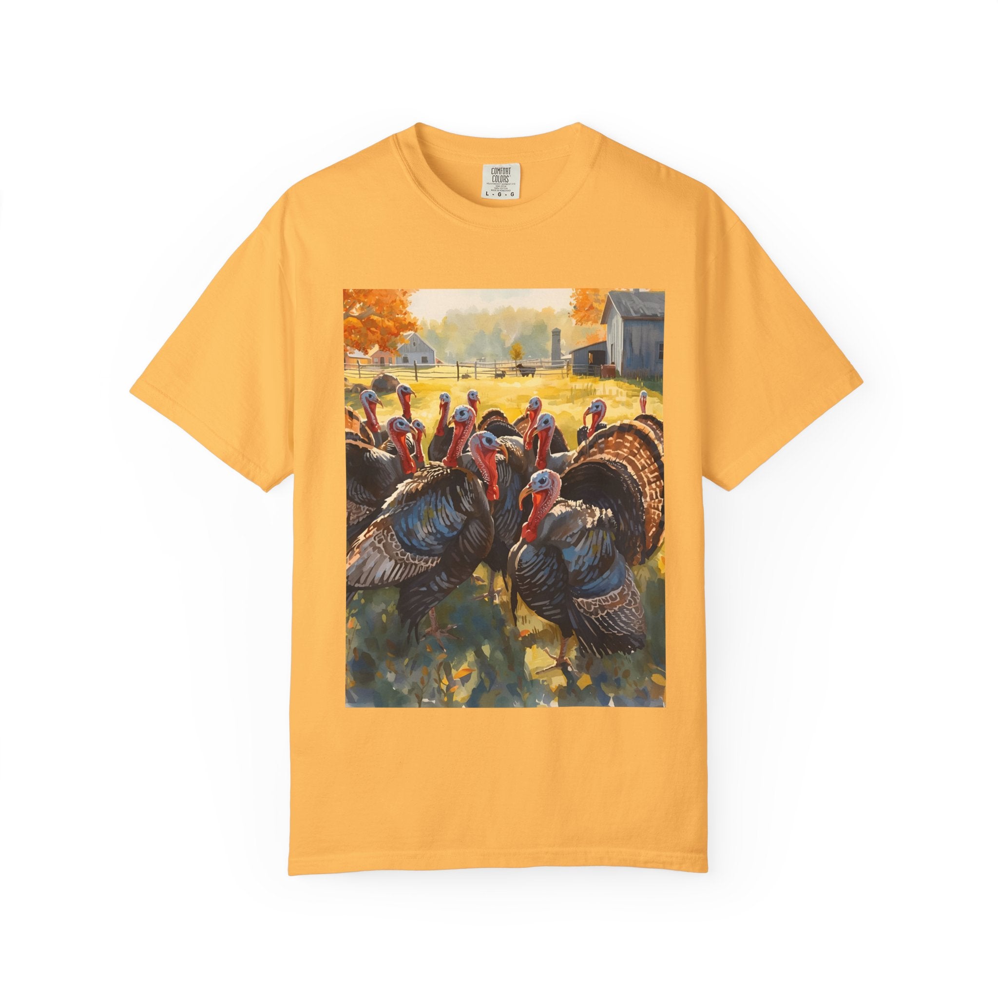 Thanksgiving Turkey T-Shirt, Unisex Holiday Shirt, Fall Apparel, Cozy Gift, Autumn Fashion