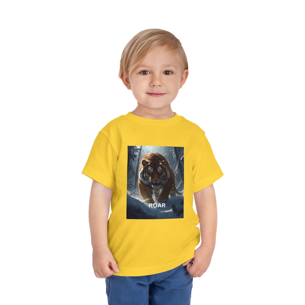 Tiger Roar Snow Toddler Short Sleeve Tee