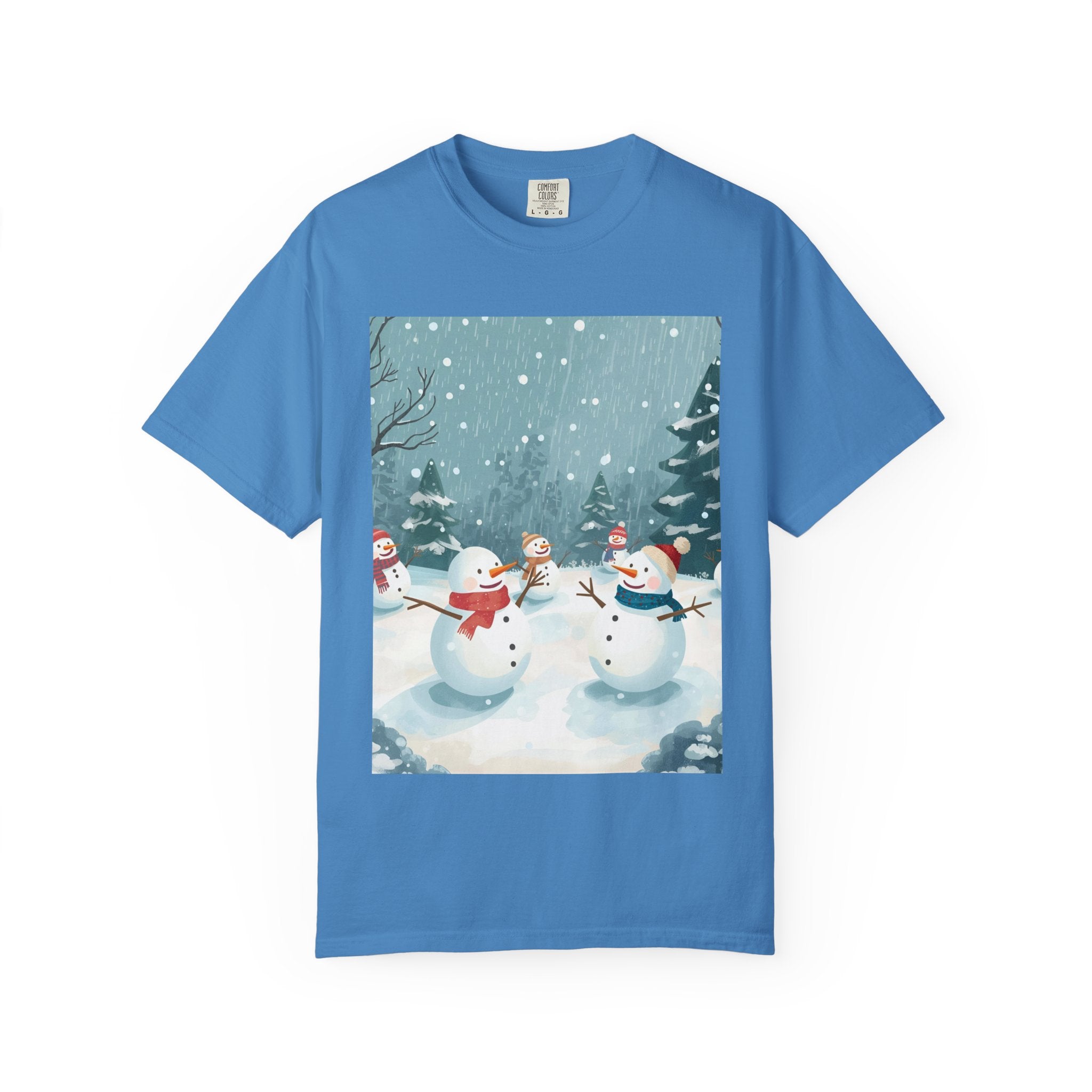 Festive Christmas Winter Wonderland Snowman T-shirt | Holiday Tee, Christmas Apparel, Gift for Him/Her, Graphic Shirt, Seasonal Fashion
