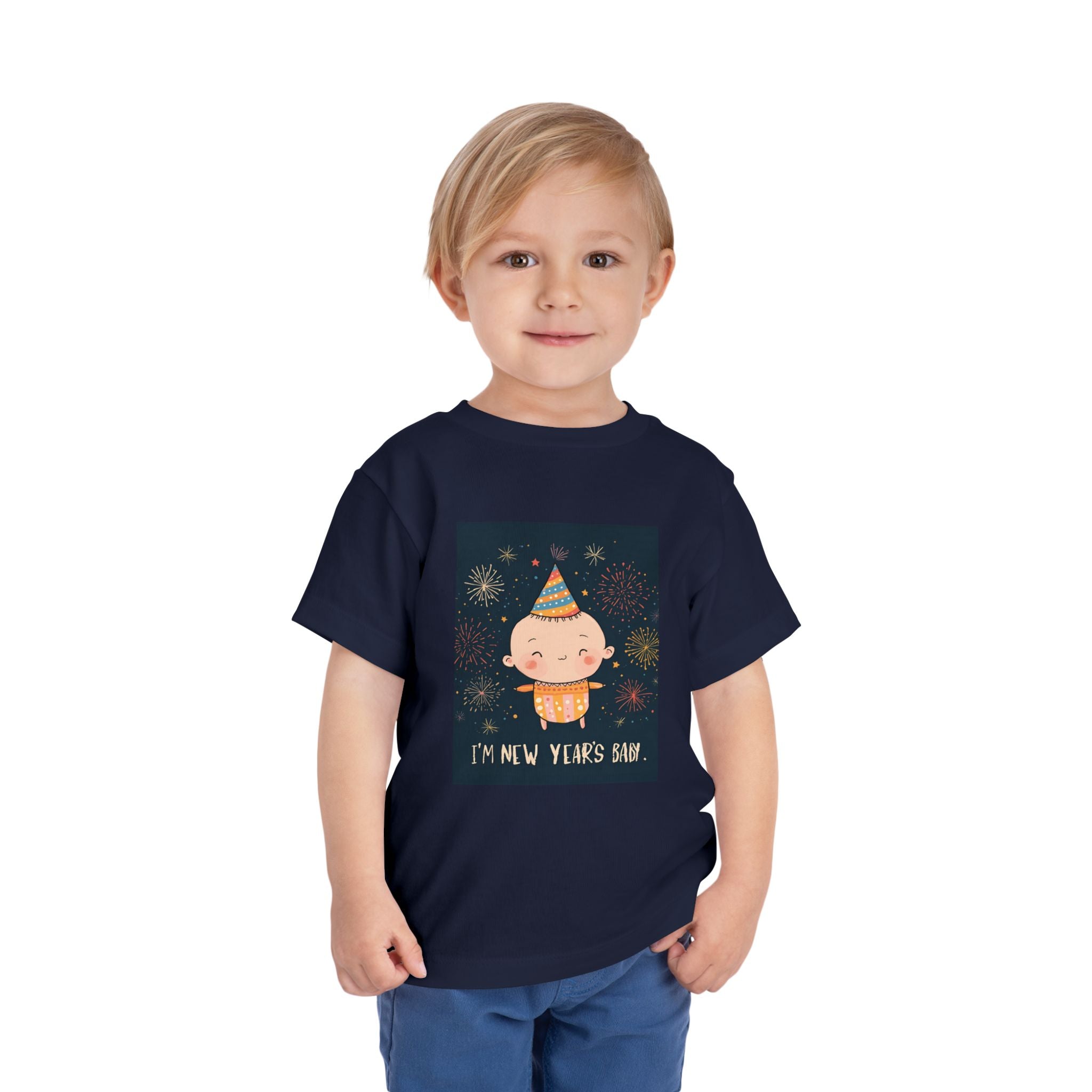 I Am A New Years Baby Toddler Short Sleeve Tee
