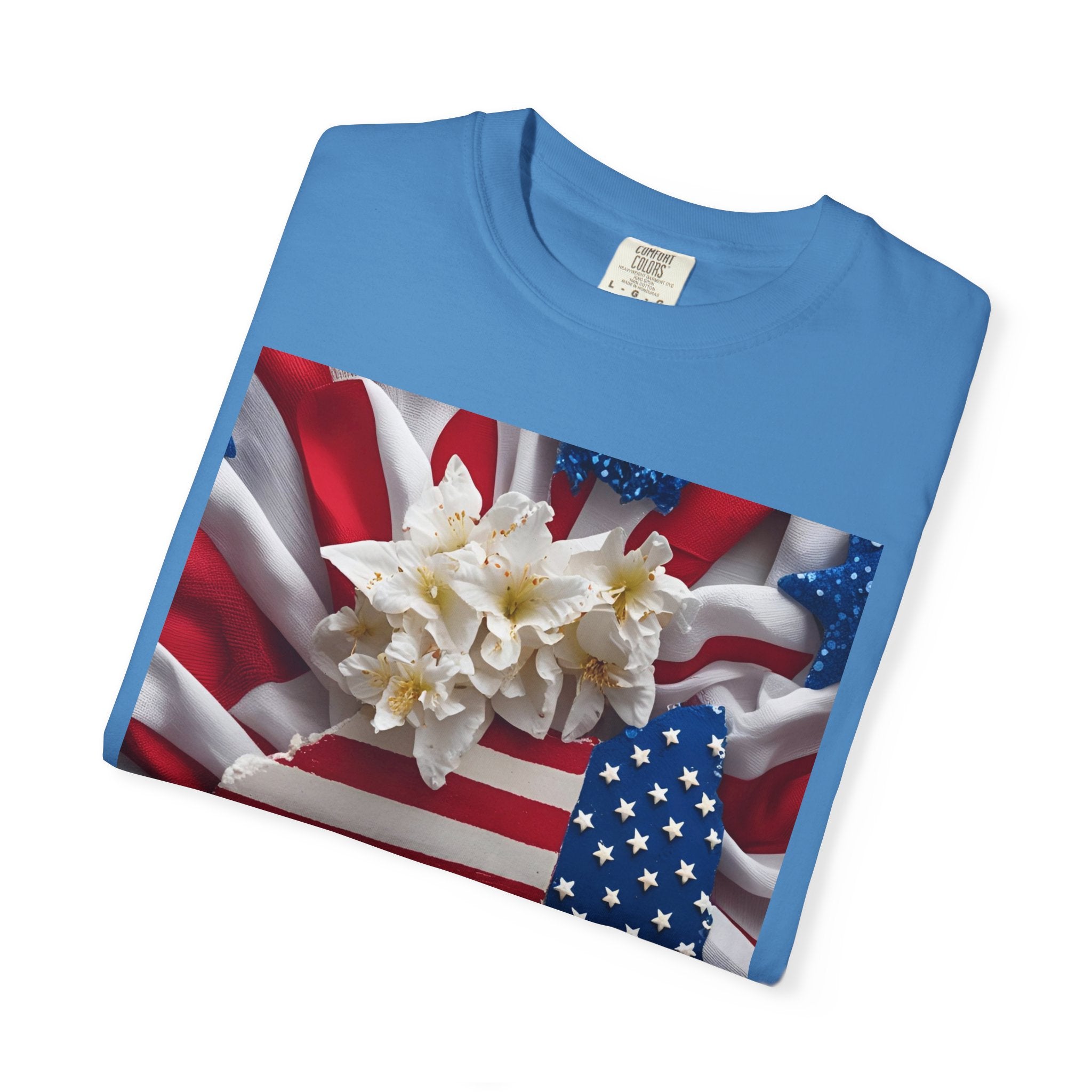 Patriotic Heart T-shirt for Festive Celebrations, 4th of July Apparel, Unisex Graphic Tee, American Pride Shirt, Independence Day Gift