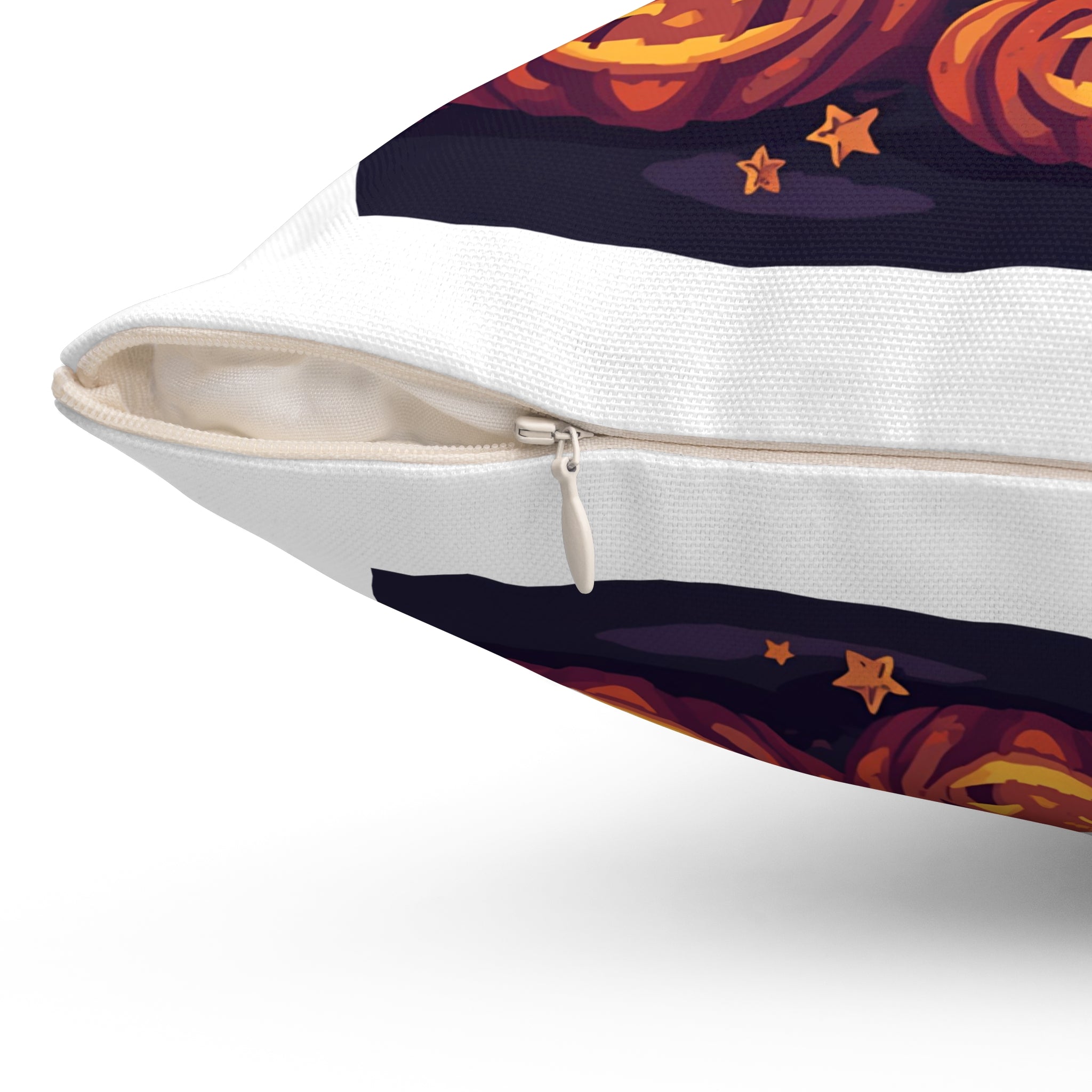 Halloween Joy Decorative Pillow, Spooky Fall Throw Cushion, Autumn Home Decor, Pumpkin Harvest Accent Pillow, Witchy Seasonal Decor