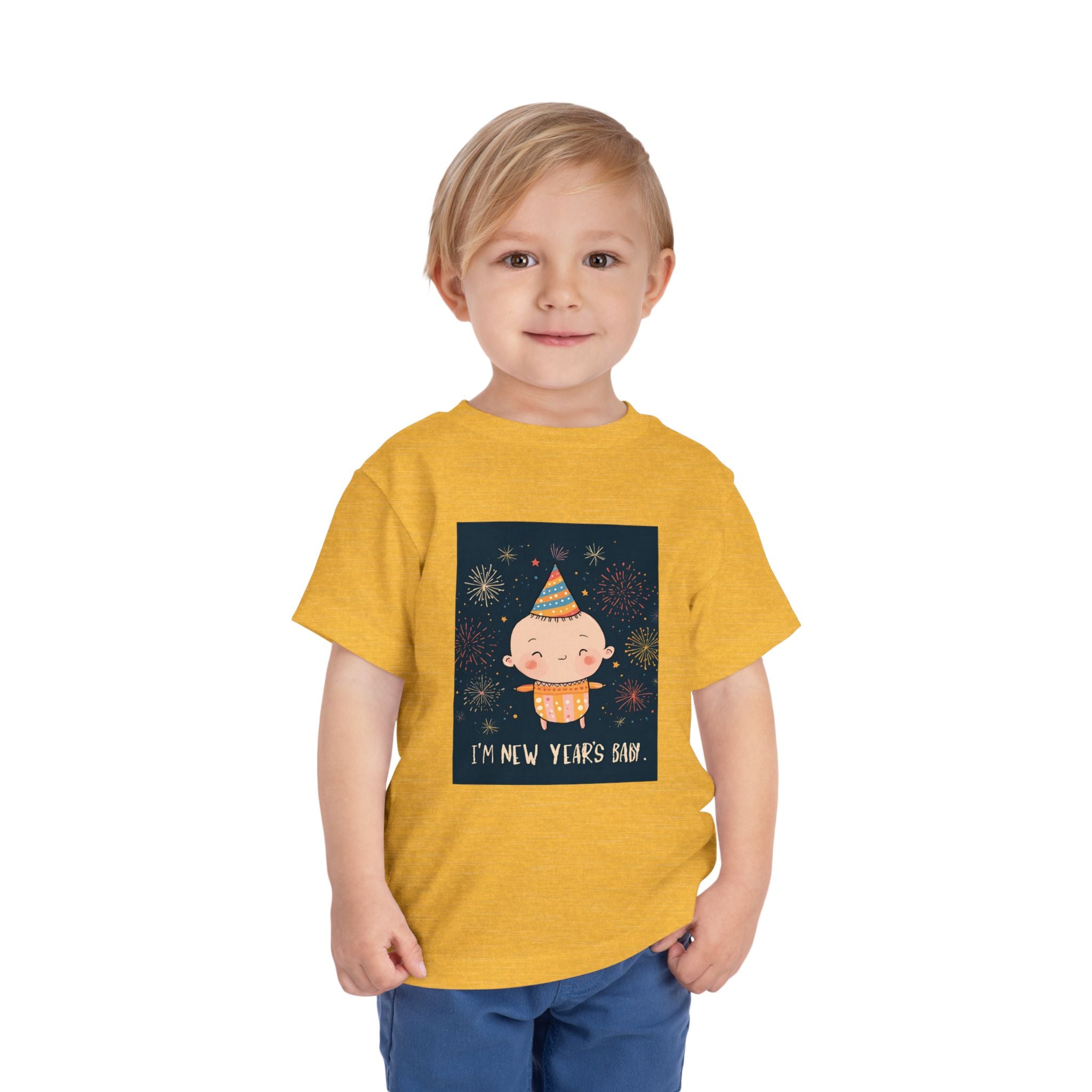 I Am A New Years Baby Toddler Short Sleeve Tee