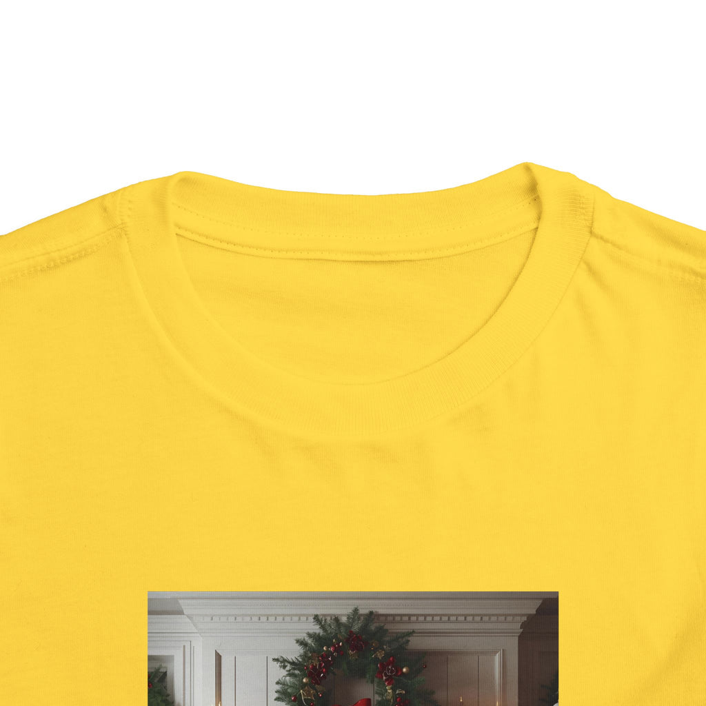 Cozy Christmas Toddler Tee, Holiday Kids Shirt, Cute Winter Tee, Toddler Christmas Outfit, Festive Short Sleeve Shirt