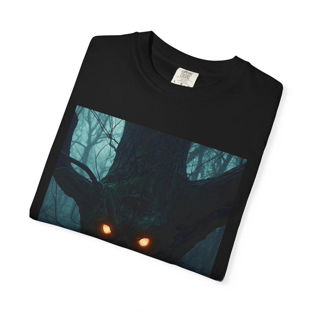 Spooky Forest Creature Unisex T-Shirt, Casual Wear, Gift for Nature Lovers, Halloween Apparel, Trendy Graphic Tee