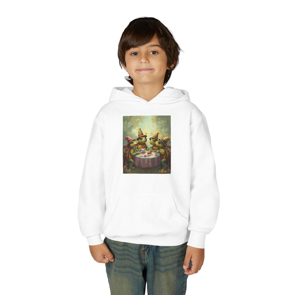 Whimsical Turtle Youth Heavy Blend Hooded Sweatshirt